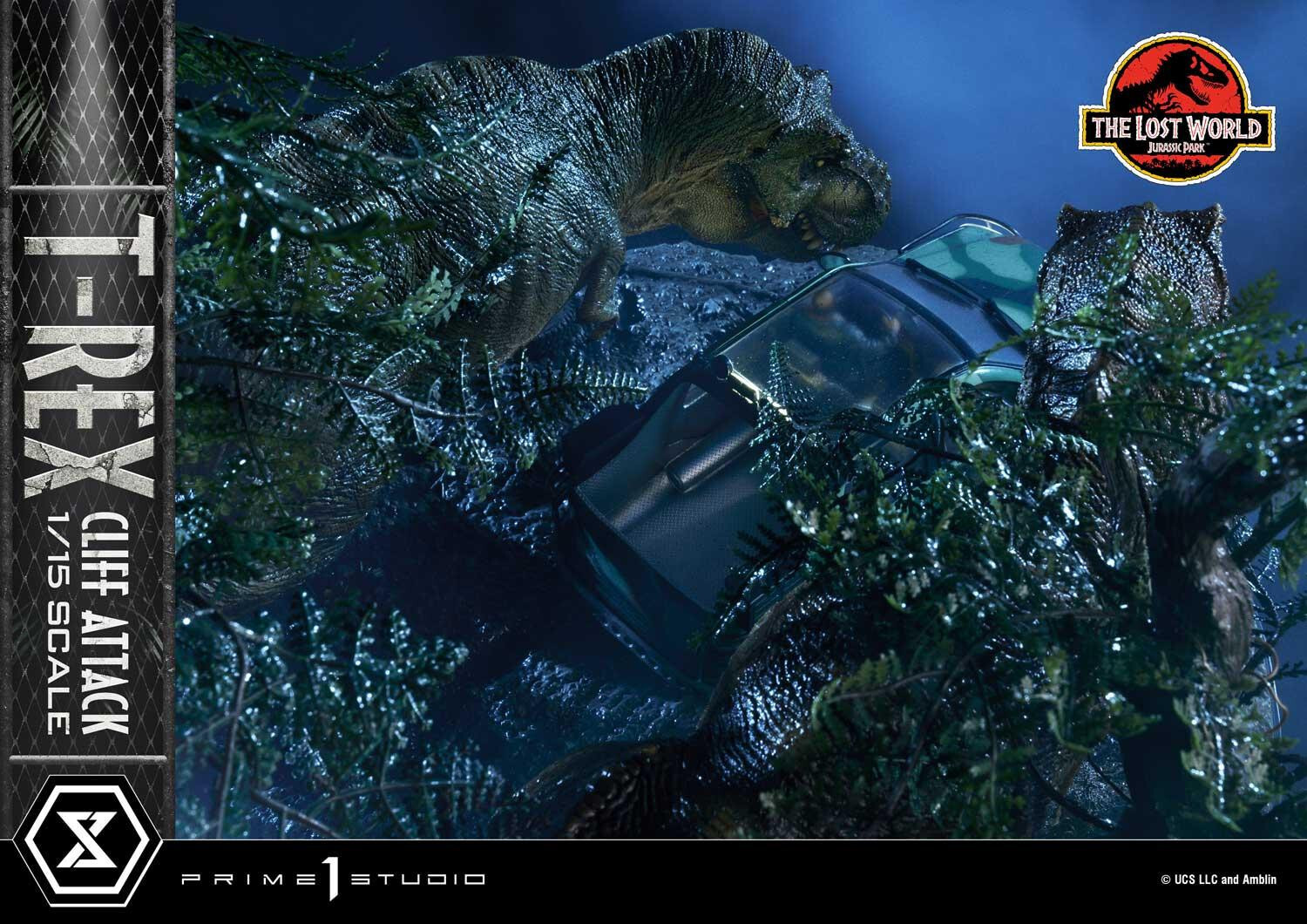 The Lost World: Jurassic Park - Eddie Carr - Tyrannosaurus Rex - Legacy Museum Collection  (LMCJP-09S) - T-Rex Cliff Attack - 1/15 - Bonus Version (Prime 1 Studio) photo 87