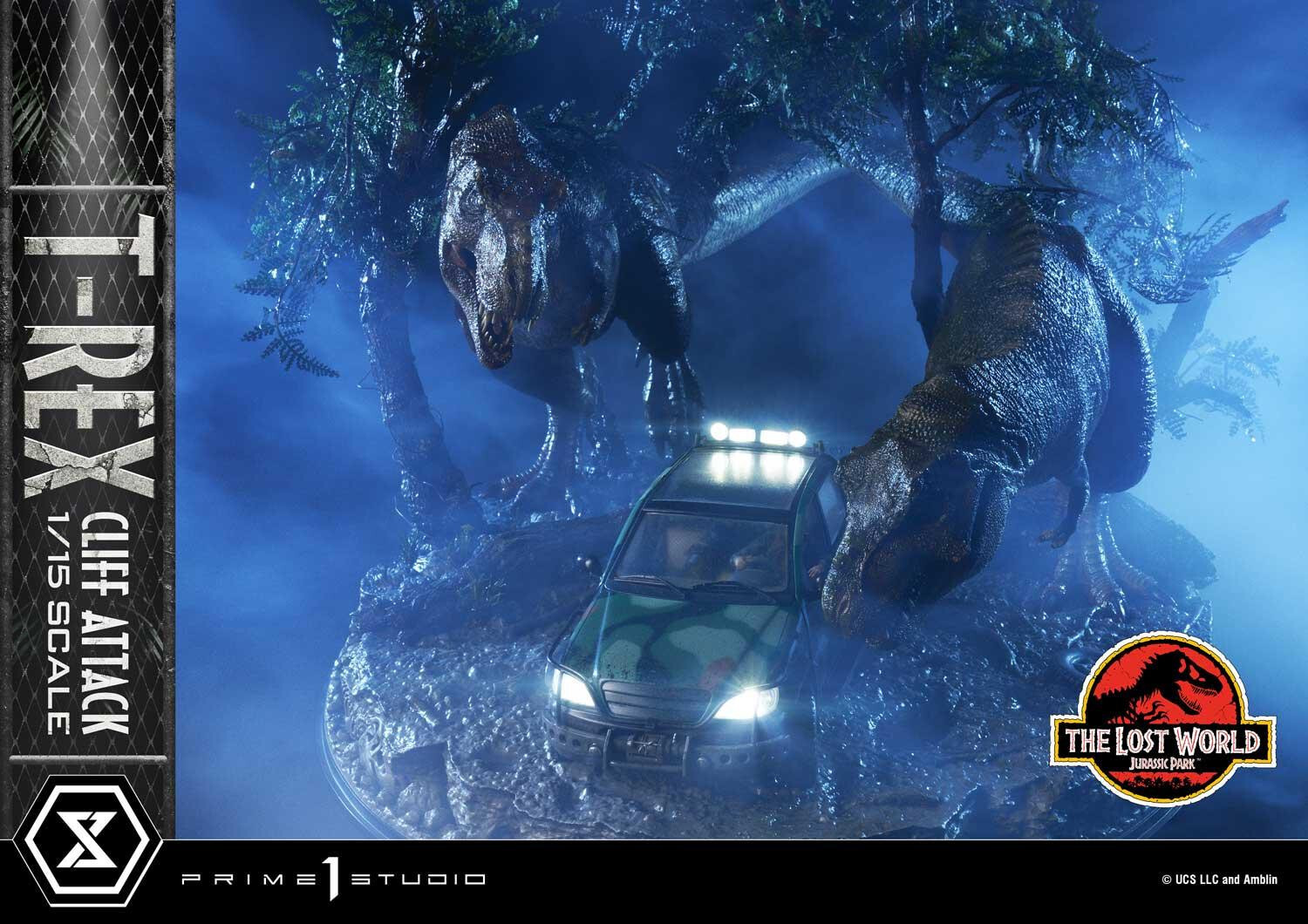 The Lost World: Jurassic Park - Eddie Carr - Tyrannosaurus Rex - Legacy Museum Collection  (LMCJP-09S) - T-Rex Cliff Attack - 1/15 - Bonus Version (Prime 1 Studio) photo 88