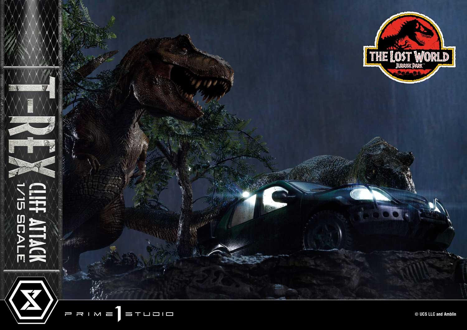 The Lost World: Jurassic Park - Eddie Carr - Tyrannosaurus Rex - Legacy Museum Collection  (LMCJP-09S) - T-Rex Cliff Attack - 1/15 - Bonus Version (Prime 1 Studio) photo 89