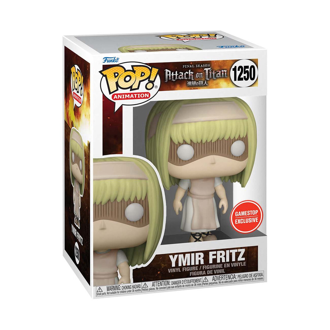 Shingeki no Kyojin The Final Season - Ymir Fritz - POP! Animation  (1250) - POP! Vinyl (Funko Toys, GameStop) photo 3