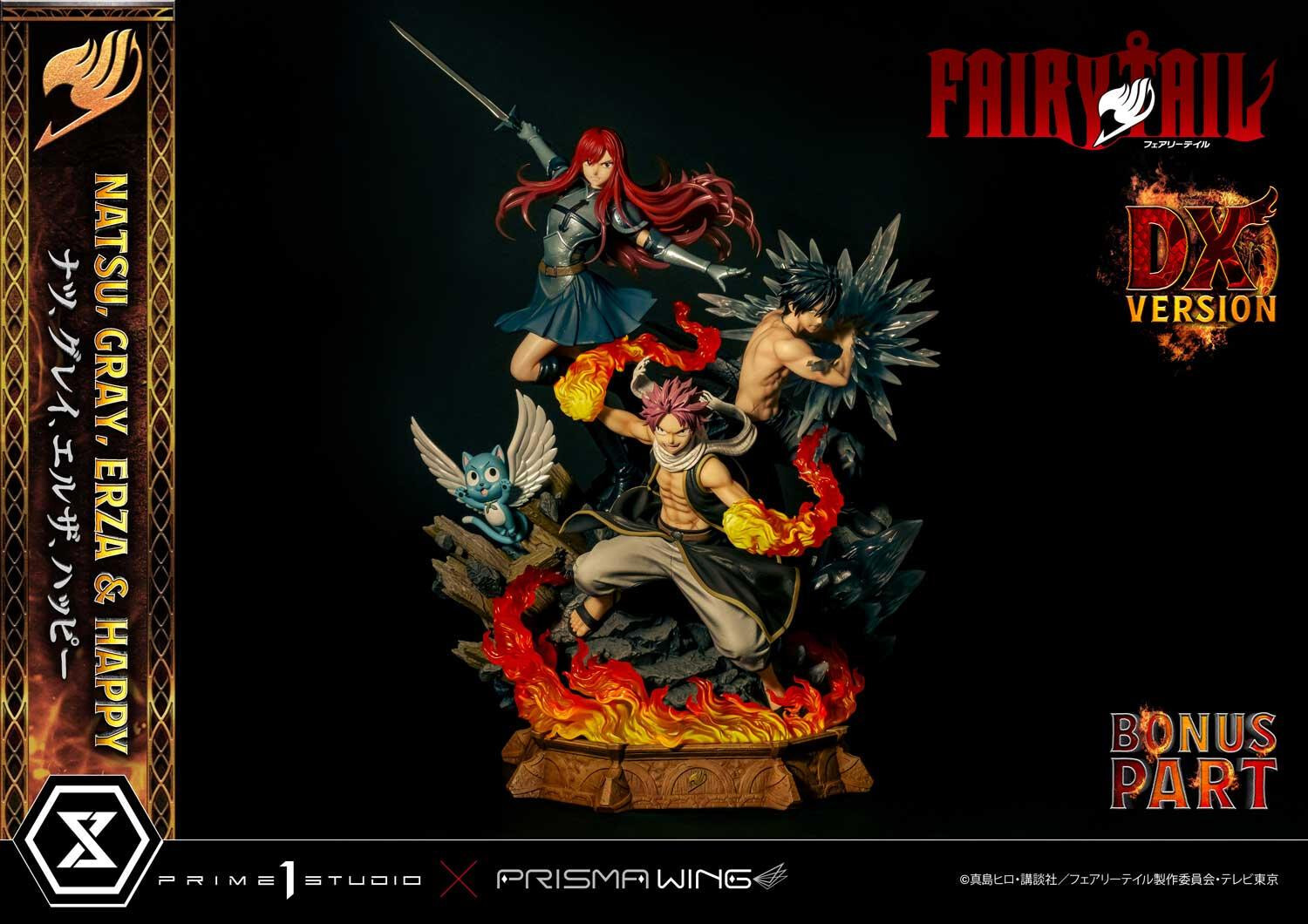 Fairy Tail - Erza Scarlet - Gray Fullbuster - Happy - Natsu Dragneel - Concept Masterline  (CMFT-01DXS) - Prisma Wing - 1/6 - DX Bonus Version (Prime 1 Studio)
