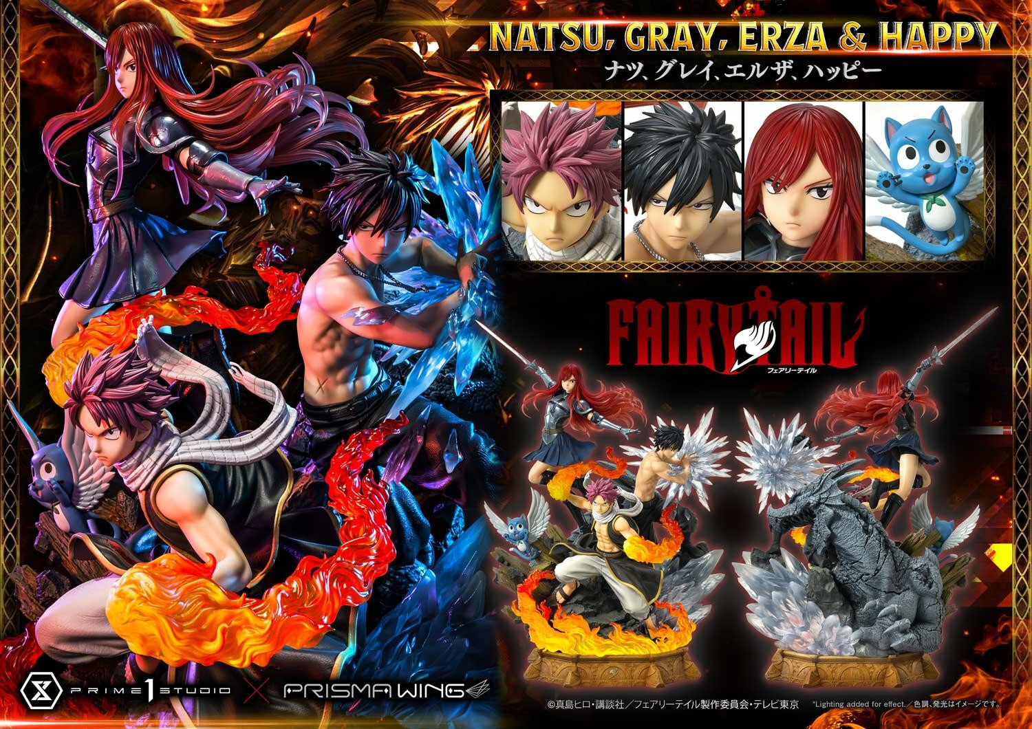 Fairy Tail - Erza Scarlet - Gray Fullbuster - Happy - Natsu Dragneel - Concept Masterline (CMFT-01DXS) - Prisma Wing - 1/6 - DX Bonus Version (Prime 1 Studio) photo 75
