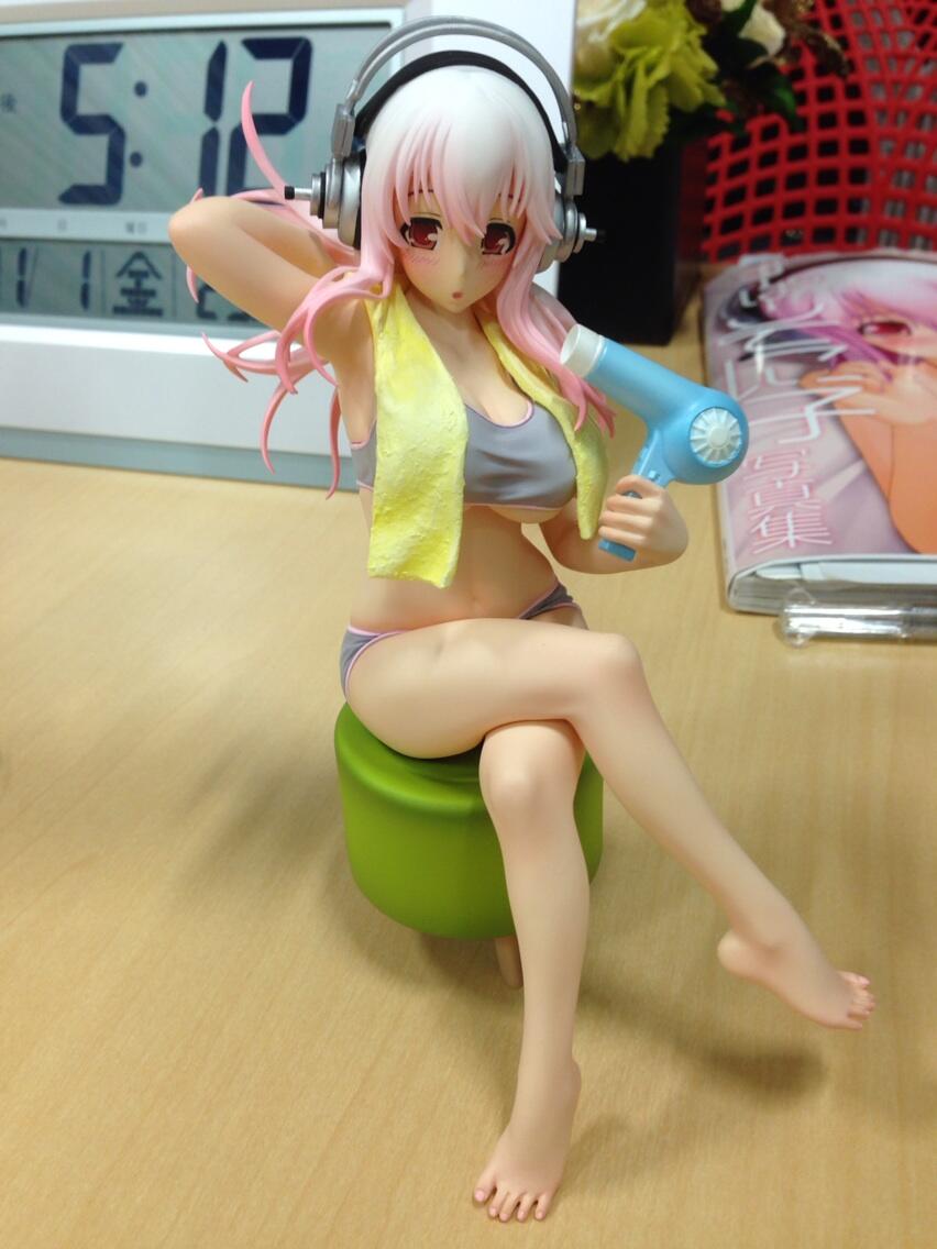 SoniComi (Super Sonico) - Sonico - Seikatsu Micchaku Shuzai Special Figure - -After Taking Bath- (FuRyu) photo 3