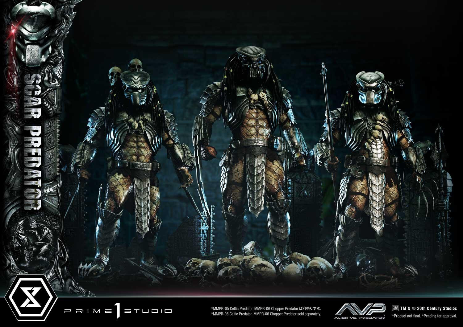 Alien Vs Predator - Alien Warrior - Facehugger - Scar Predator - Museum Masterline Series (MMPR-04) - 1/3 (Prime 1 Studio) photo 83