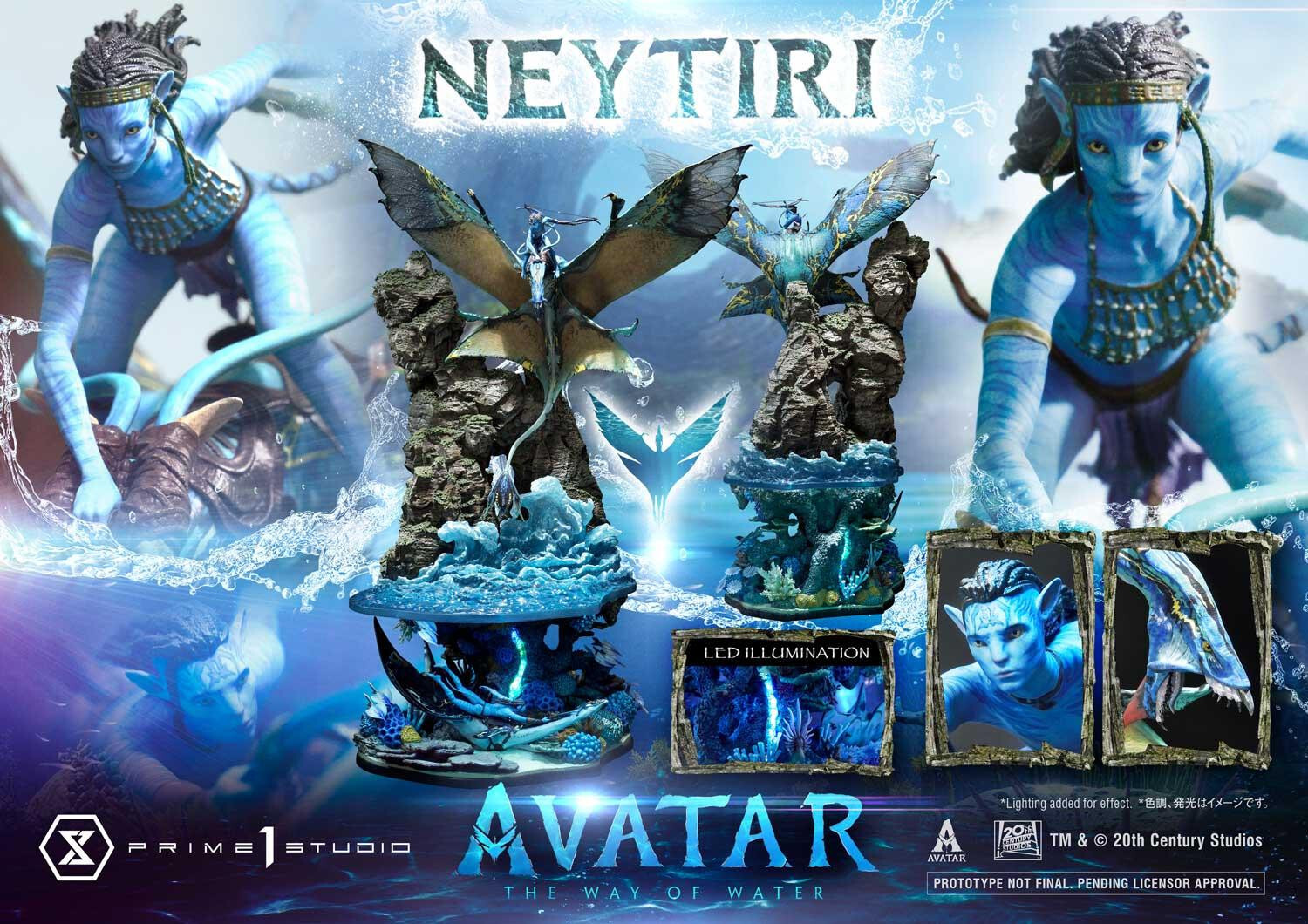 Avatar: The Way of Water - Ilu - Lo'ak - Mountain Banshee - Neytiri - Diorama - Ultimate Diorama Masterline  (UDMAVTR-02S) - Bonus Version (Prime 1 Studio) photo 45