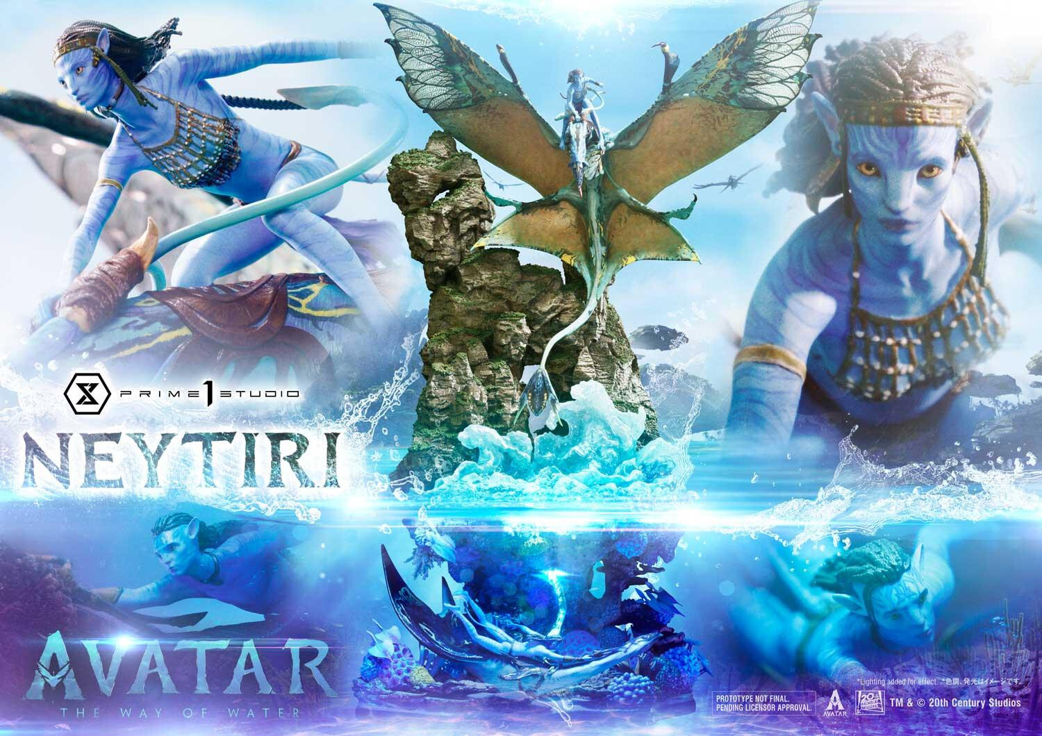 Avatar: The Way of Water - Ilu - Lo'ak - Mountain Banshee - Neytiri - Diorama - Ultimate Diorama Masterline  (UDMAVTR-02S) - Bonus Version (Prime 1 Studio) photo 61