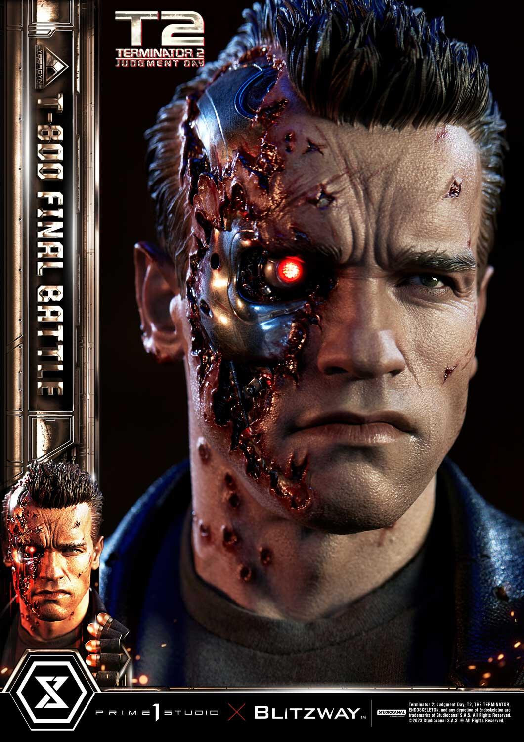 Terminator 2: Judgment Day - T-800 - Museum Masterline Series  (MMT2-02) - 1/3 - Final Battle (Blitzway, Prime 1 Studio)