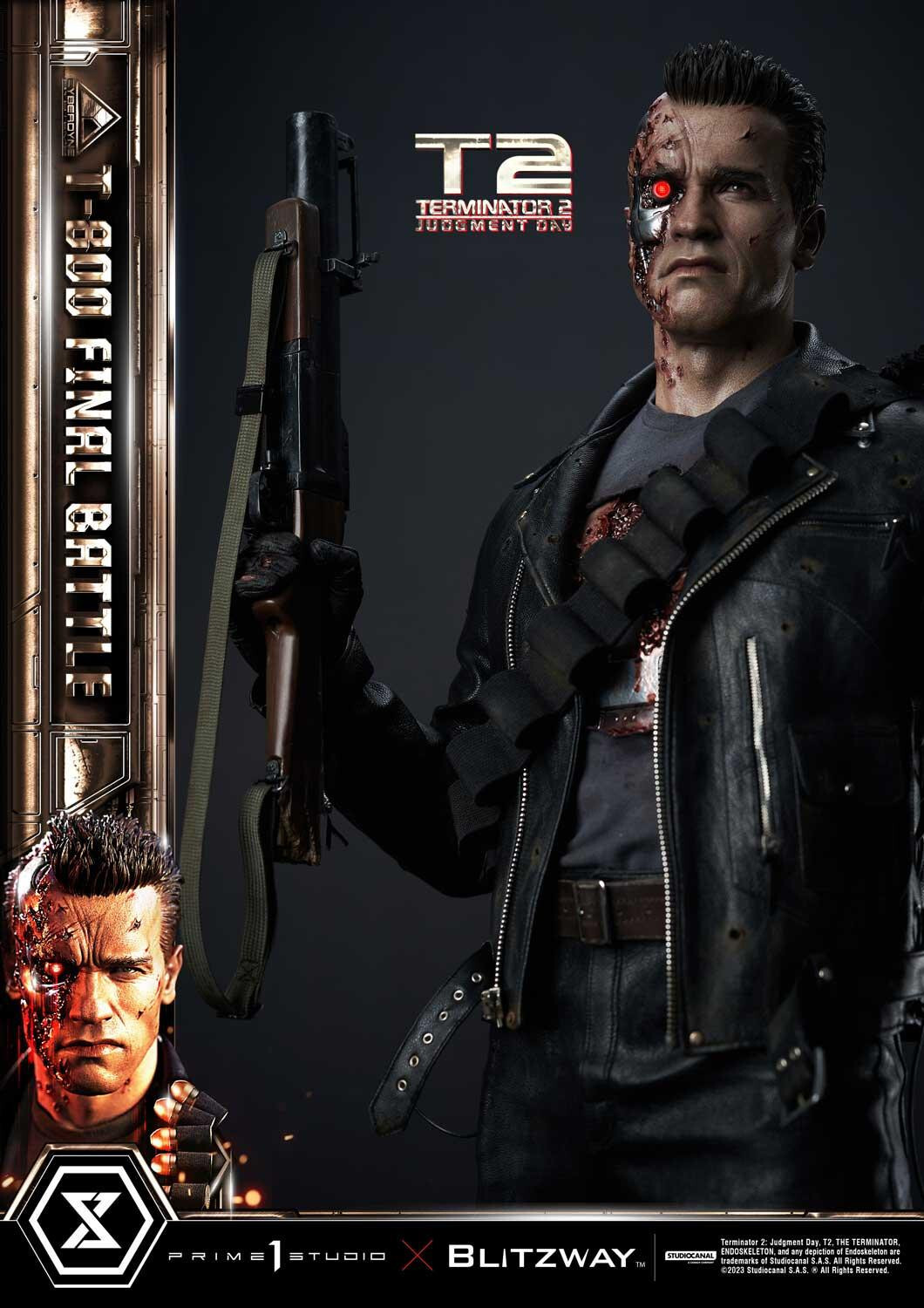 Terminator 2: Judgment Day - T-800 - Museum Masterline Series  (MMT2-02) - 1/3 - Final Battle (Blitzway, Prime 1 Studio) photo 3