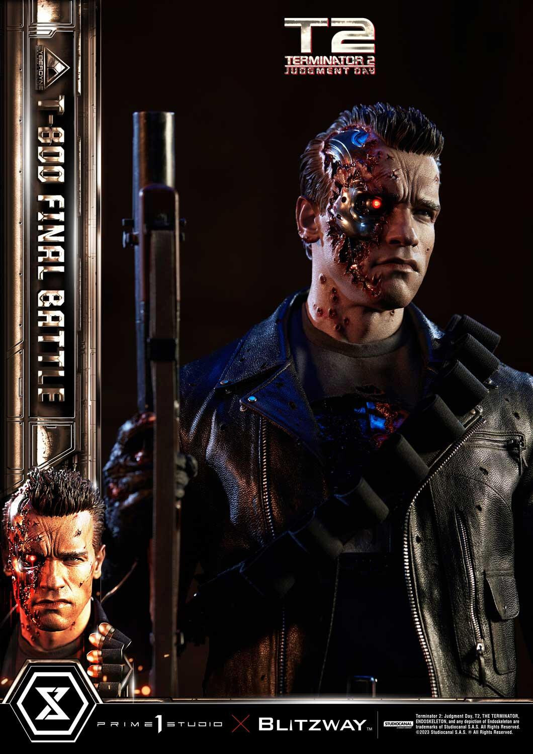 Terminator 2: Judgment Day - T-800 - Museum Masterline Series  (MMT2-02) - 1/3 - Final Battle (Blitzway, Prime 1 Studio) photo 6