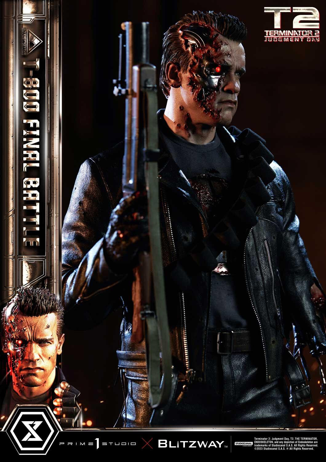 Terminator 2: Judgment Day - T-800 - Museum Masterline Series  (MMT2-02) - 1/3 - Final Battle (Blitzway, Prime 1 Studio) photo 7