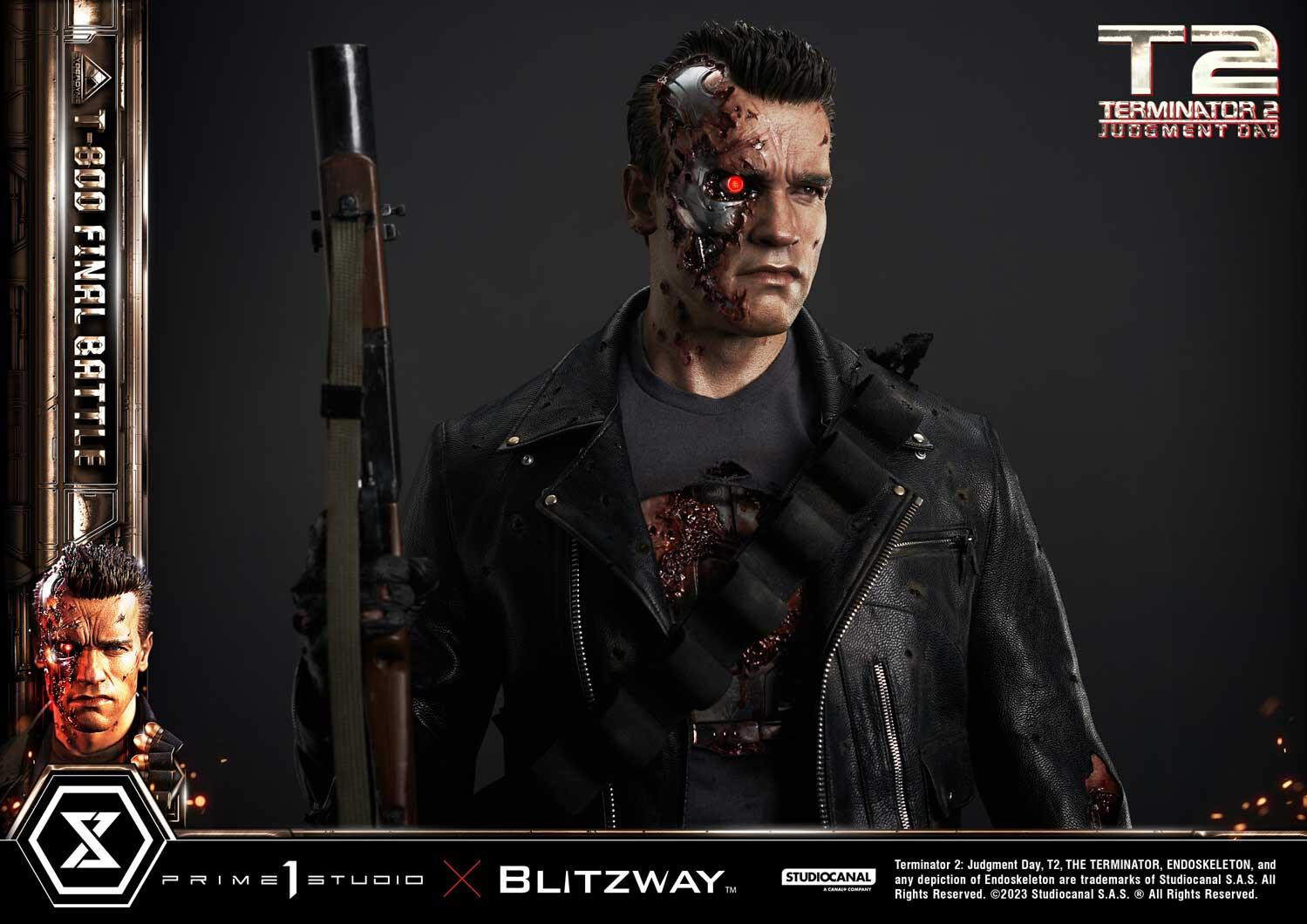 Terminator 2: Judgment Day - T-800 - Museum Masterline Series  (MMT2-02) - 1/3 - Final Battle (Blitzway, Prime 1 Studio) photo 23