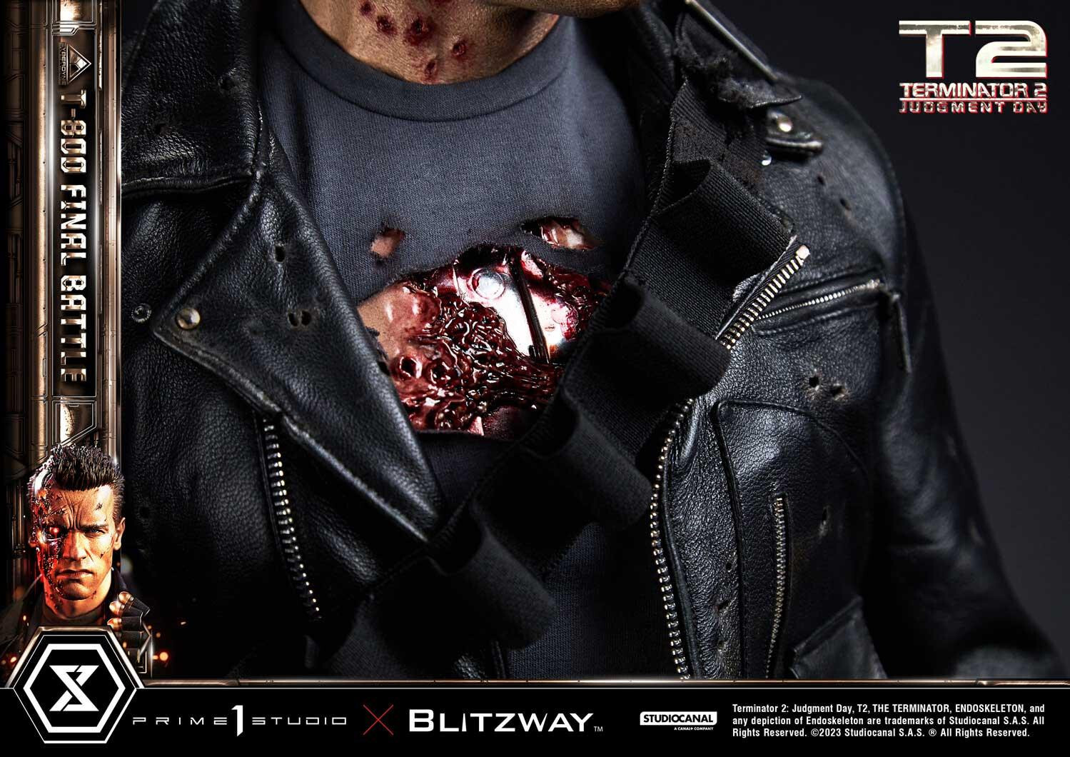 Terminator 2: Judgment Day - T-800 - Museum Masterline Series  (MMT2-02) - 1/3 - Final Battle (Blitzway, Prime 1 Studio) photo 31