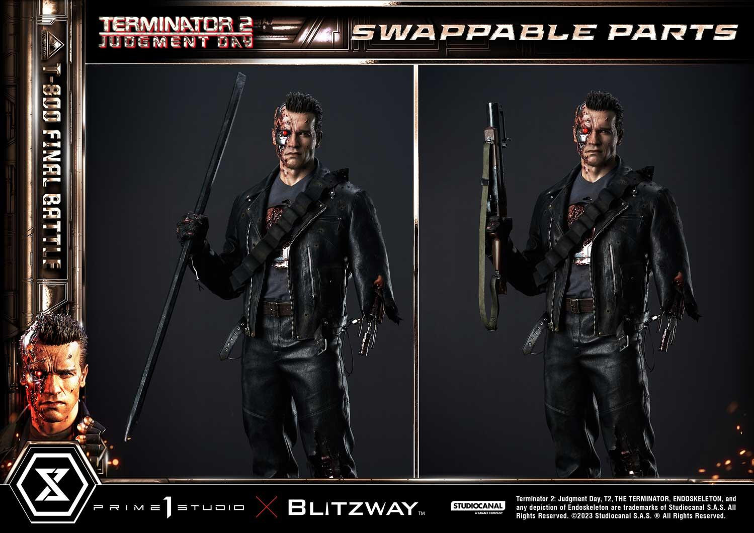 Terminator 2: Judgment Day - T-800 - Museum Masterline Series  (MMT2-02) - 1/3 - Final Battle (Blitzway, Prime 1 Studio) photo 33