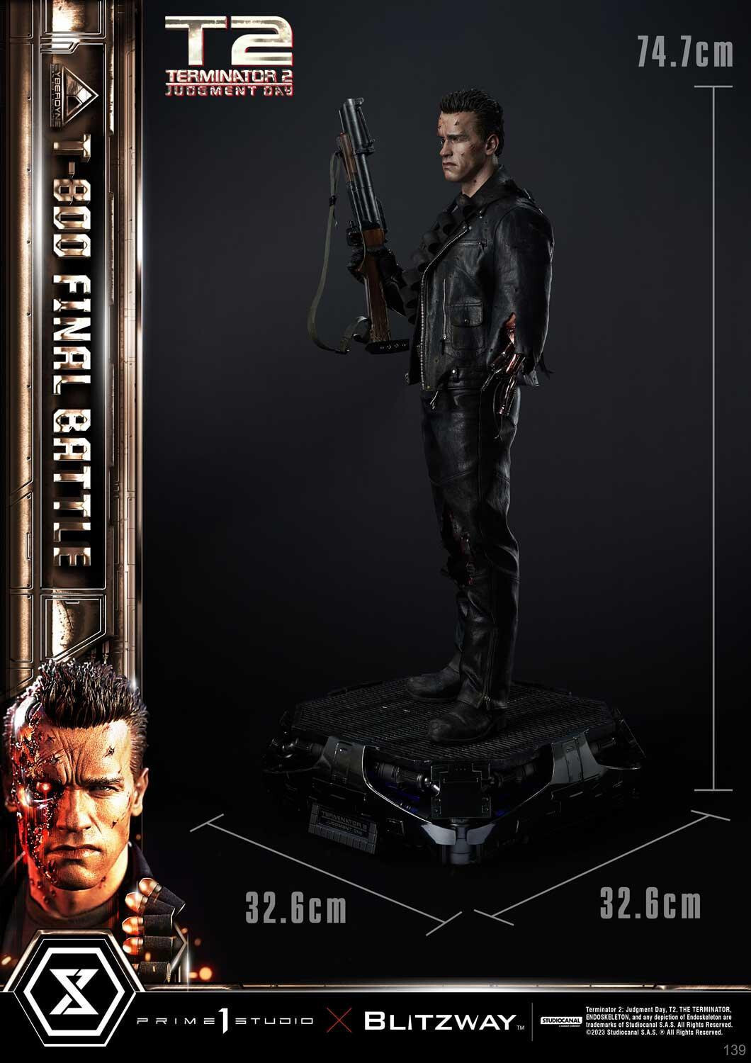 Terminator 2: Judgment Day - T-800 - Museum Masterline Series  (MMT2-02) - 1/3 - Final Battle (Blitzway, Prime 1 Studio) photo 40