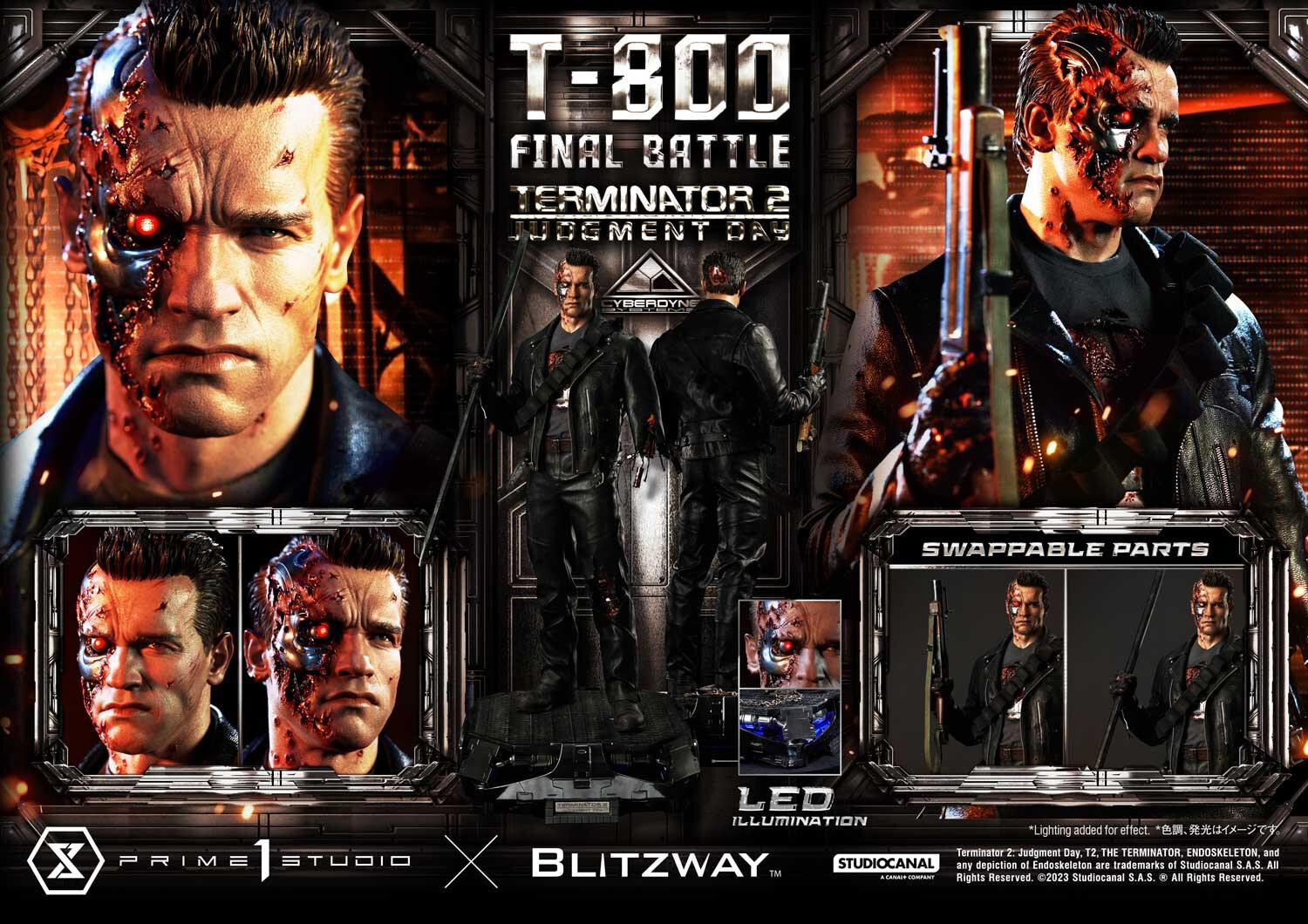 Terminator 2: Judgment Day - T-800 - Museum Masterline Series  (MMT2-02) - 1/3 - Final Battle (Blitzway, Prime 1 Studio) photo 45