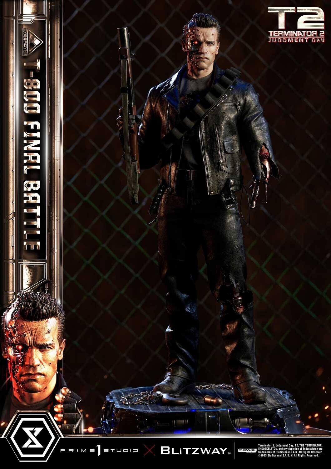 Terminator 2: Judgment Day - T-800 - Museum Masterline Series  (MMT2-02) - 1/3 - Final Battle (Blitzway, Prime 1 Studio) photo 48