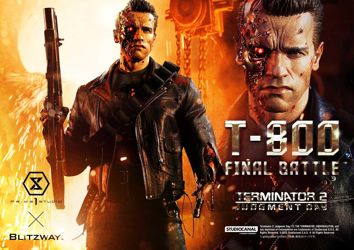 Terminator 2: Judgment Day - T-800 - Museum Masterline Series  (MMT2-02) - 1/3 - Final Battle (Blitzway, Prime 1 Studio) photo 56