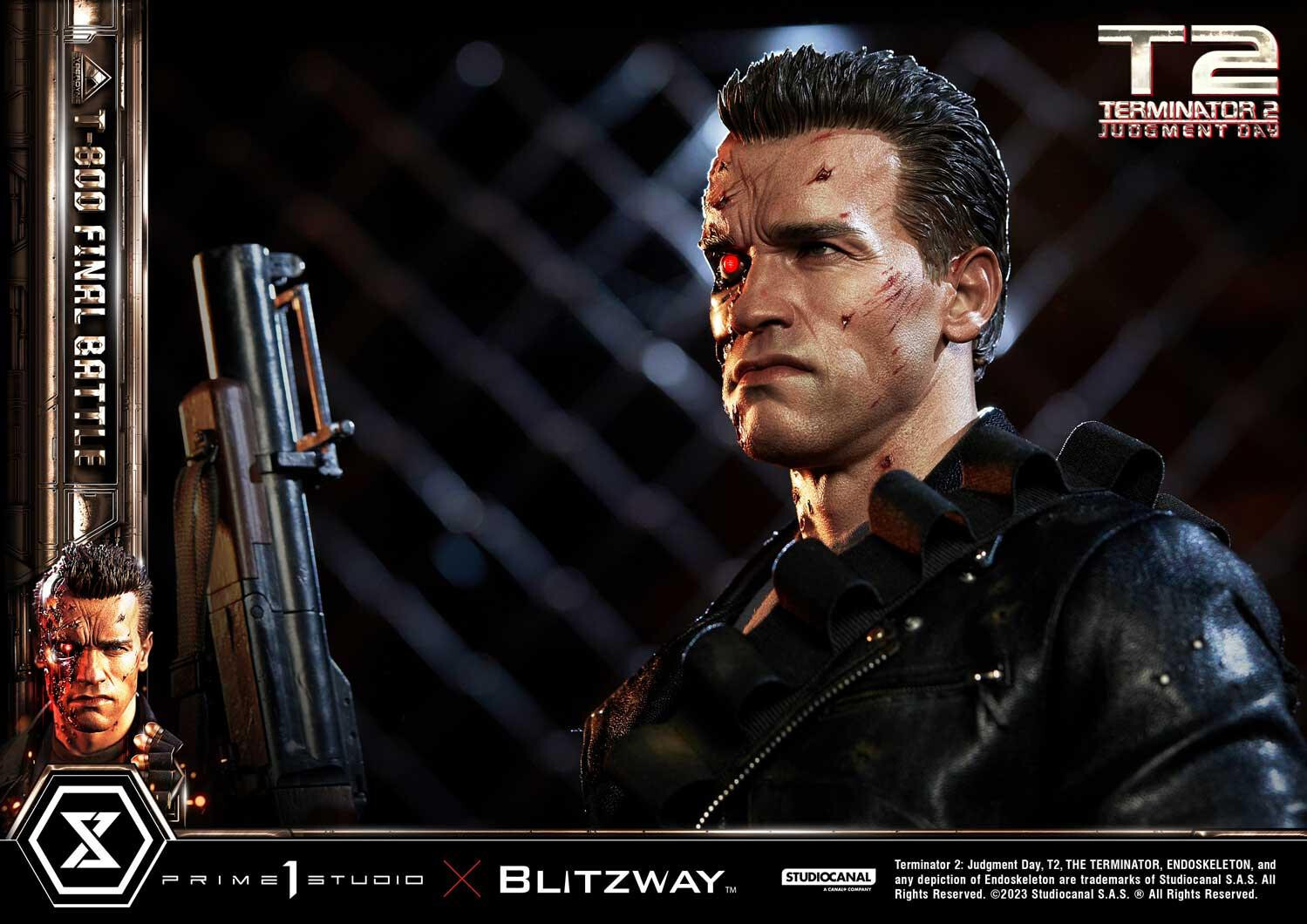 Terminator 2: Judgment Day - T-800 - Museum Masterline Series  (MMT2-02) - 1/3 - Final Battle (Blitzway, Prime 1 Studio) photo 64
