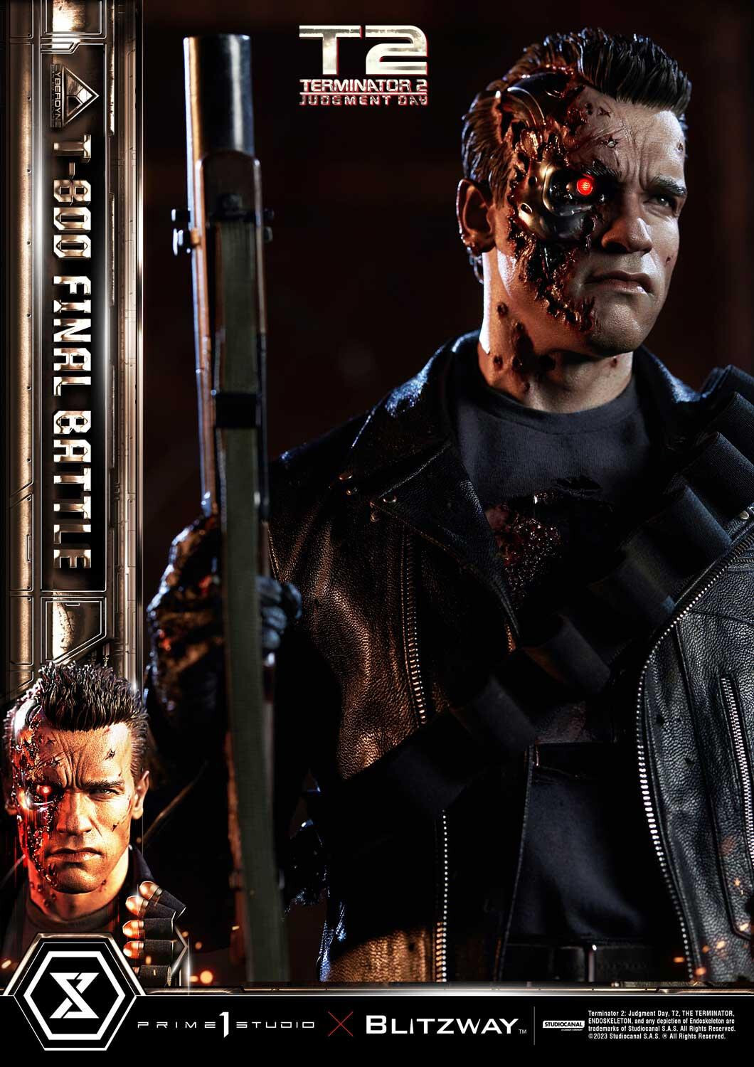 Terminator 2: Judgment Day - T-800 - Museum Masterline Series  (MMT2-02) - 1/3 - Final Battle (Blitzway, Prime 1 Studio) photo 65