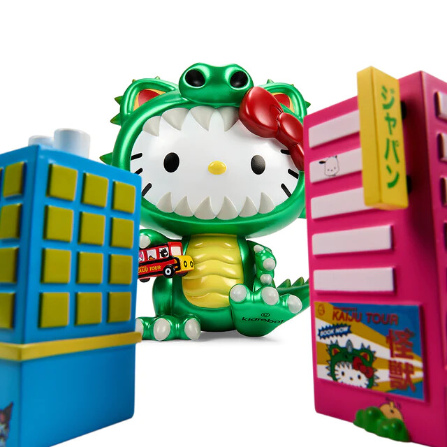 Hello Kitty - kidrobot x Sanrio - Kaiju Cosplay, Metallic Green (Kidrobot) photo 8