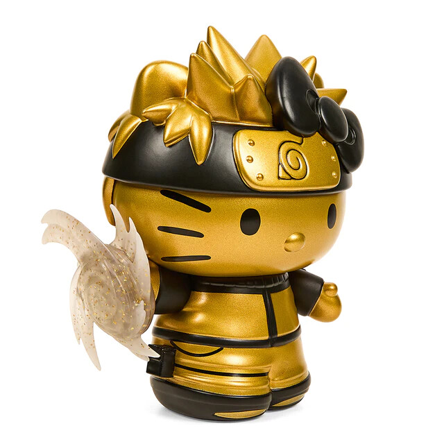 Hello Kitty - Naruto Shippuuden - Uzumaki Naruto - kidrobot x Sanrio - Naruto x Sanrio Characters - Charge, Black and Gold (Kidrobot) photo 3