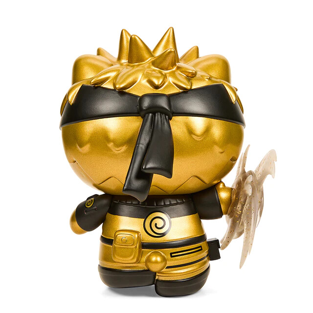 Hello Kitty - Naruto Shippuuden - Uzumaki Naruto - kidrobot x Sanrio - Naruto x Sanrio Characters - Charge, Black and Gold (Kidrobot) photo 6