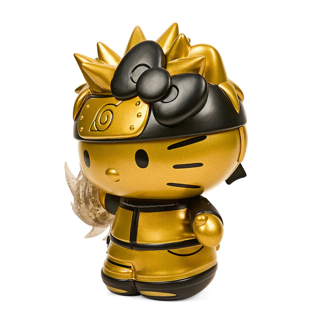 Hello Kitty - Naruto Shippuuden - Uzumaki Naruto - kidrobot x Sanrio - Naruto x Sanrio Characters - Charge, Black and Gold (Kidrobot) photo 8