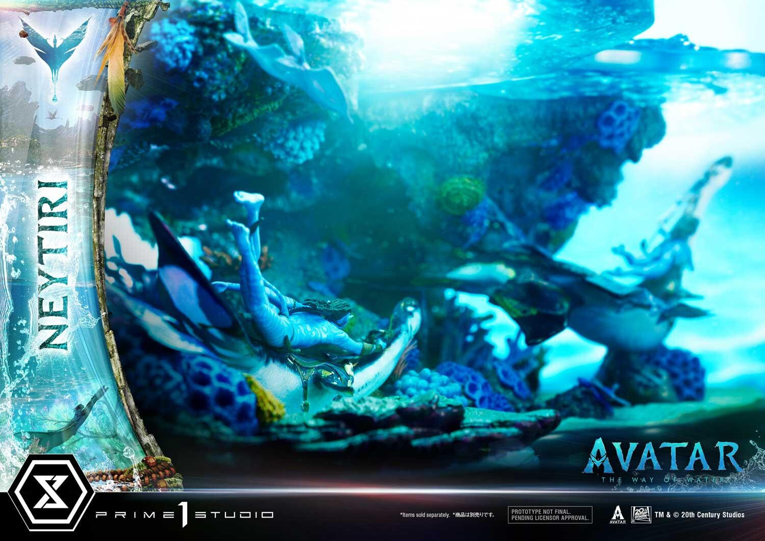 Avatar: The Way of Water - Ilu - Jake Sully - Kiri - Skimwing - Diorama - Ultimate Diorama Masterline (UDMAVTR-01) (Prime 1 Studio)