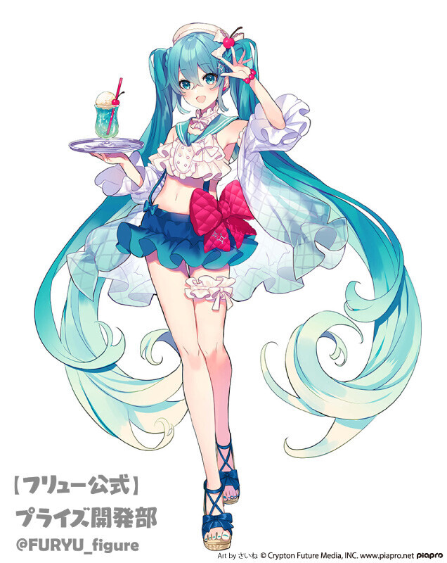 Piapro Characters - Hatsune Miku - Exc∞d Creative - Sweet Sweets - Melon Soda Float (FuRyu) photo 3