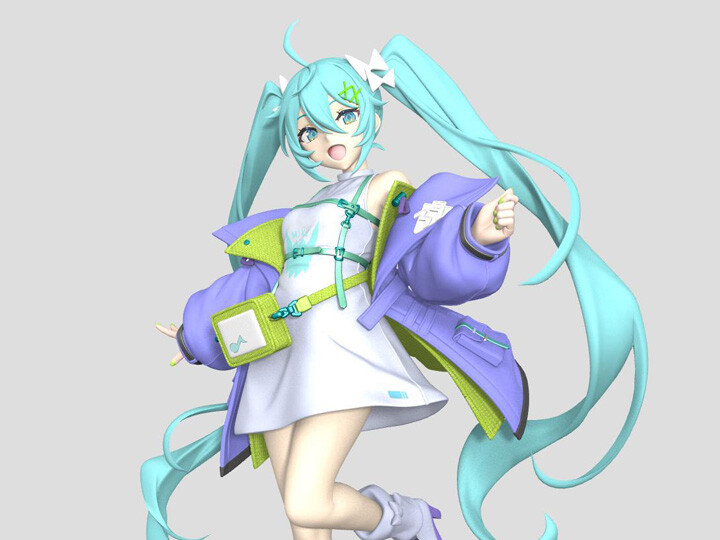Vocaloid - Hatsune Miku - Hatsune Miku Fashion Series - Sporty (Taito)