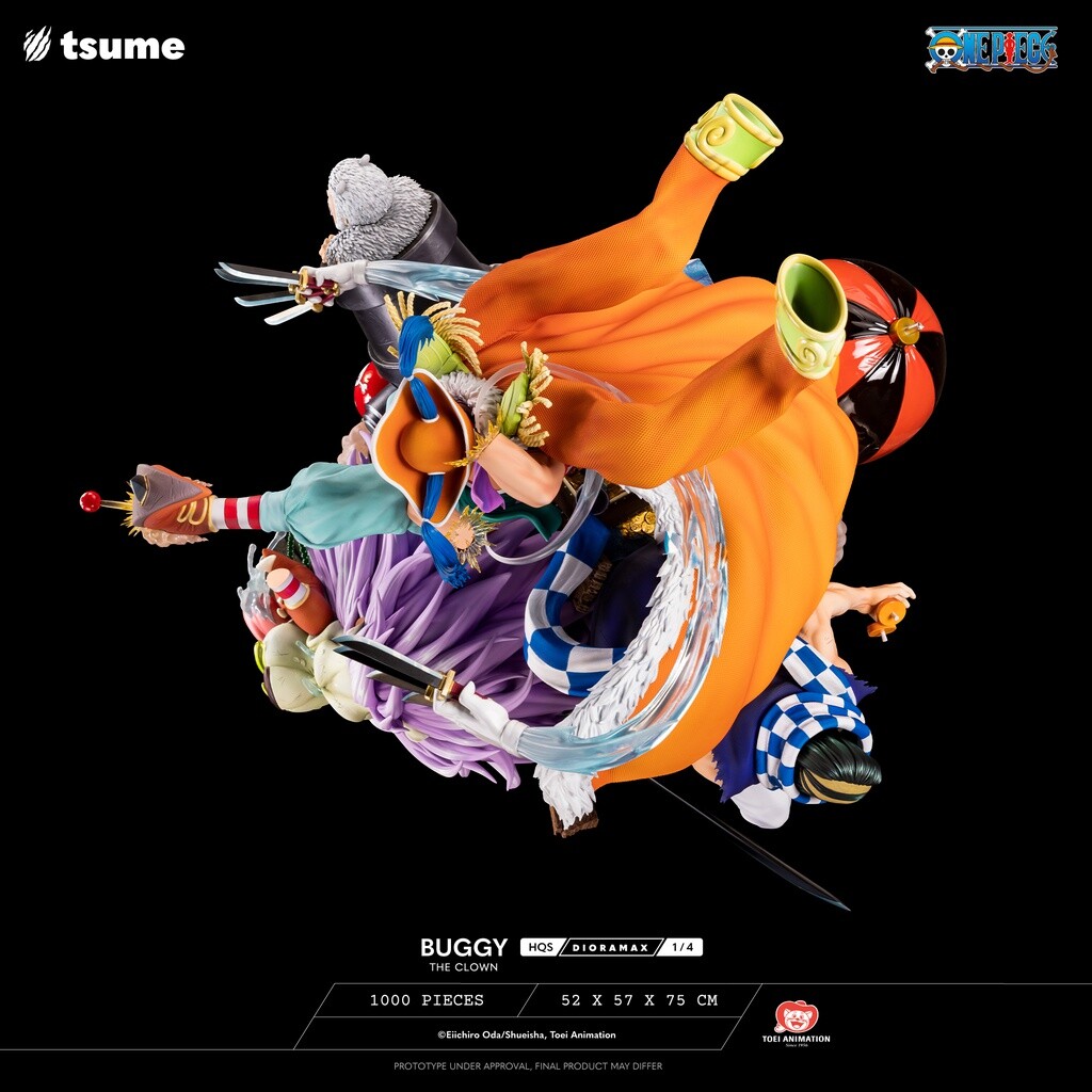 One Piece - Cabaji - Douke no Buggy - Mohji - Richie - HQS Dioramax - 1/4 (Tsume) photo 3