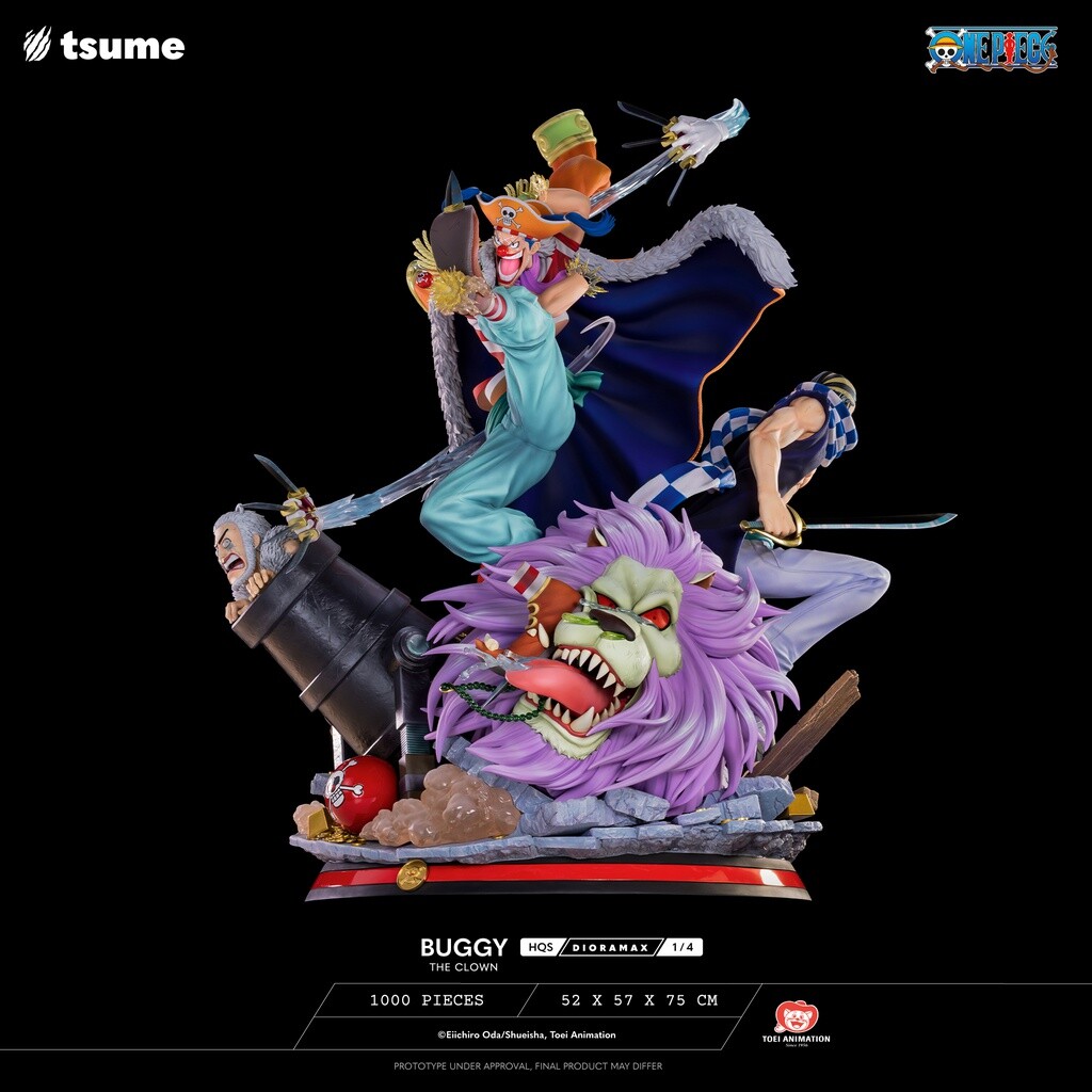One Piece - Cabaji - Douke no Buggy - Mohji - Richie - HQS Dioramax - 1/4 (Tsume) photo 4