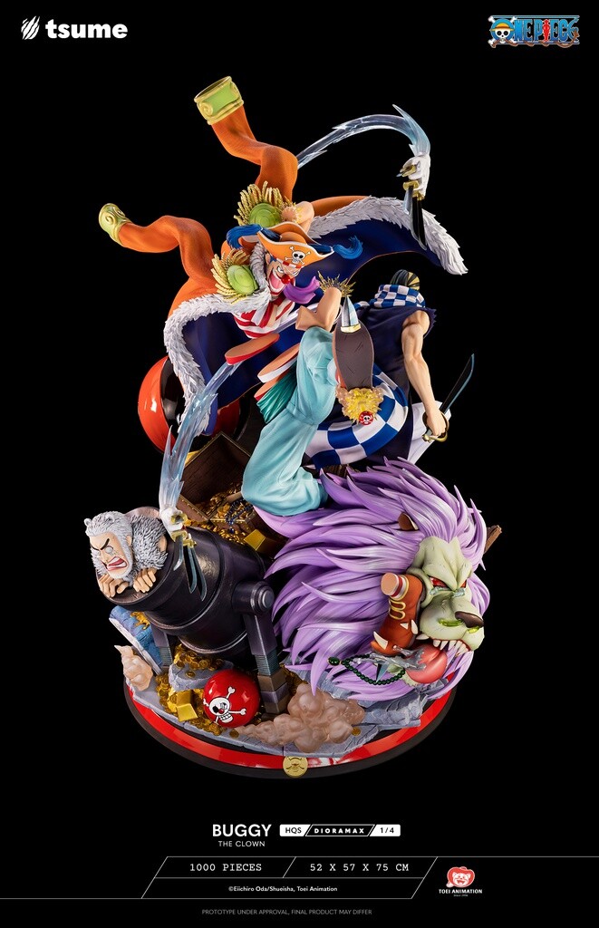 One Piece - Cabaji - Douke no Buggy - Mohji - Richie - HQS Dioramax - 1/4 (Tsume) photo 5