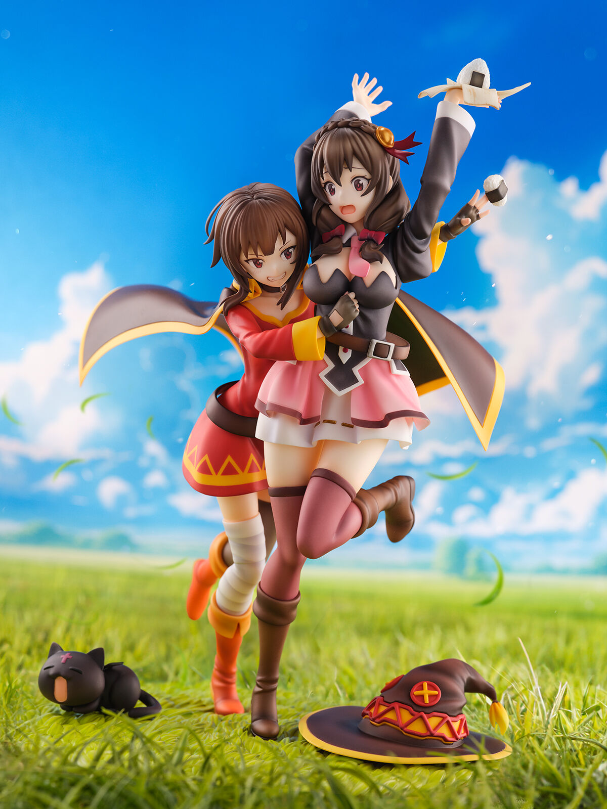 Kono Subarashii Sekai ni Bakuen o! - Chomusuke - Megumin - Yunyun - Shibuya Scramble Figure - 1/7 - Futari wa Tomodachi Ver. (CyberZ, eStream) photo 3