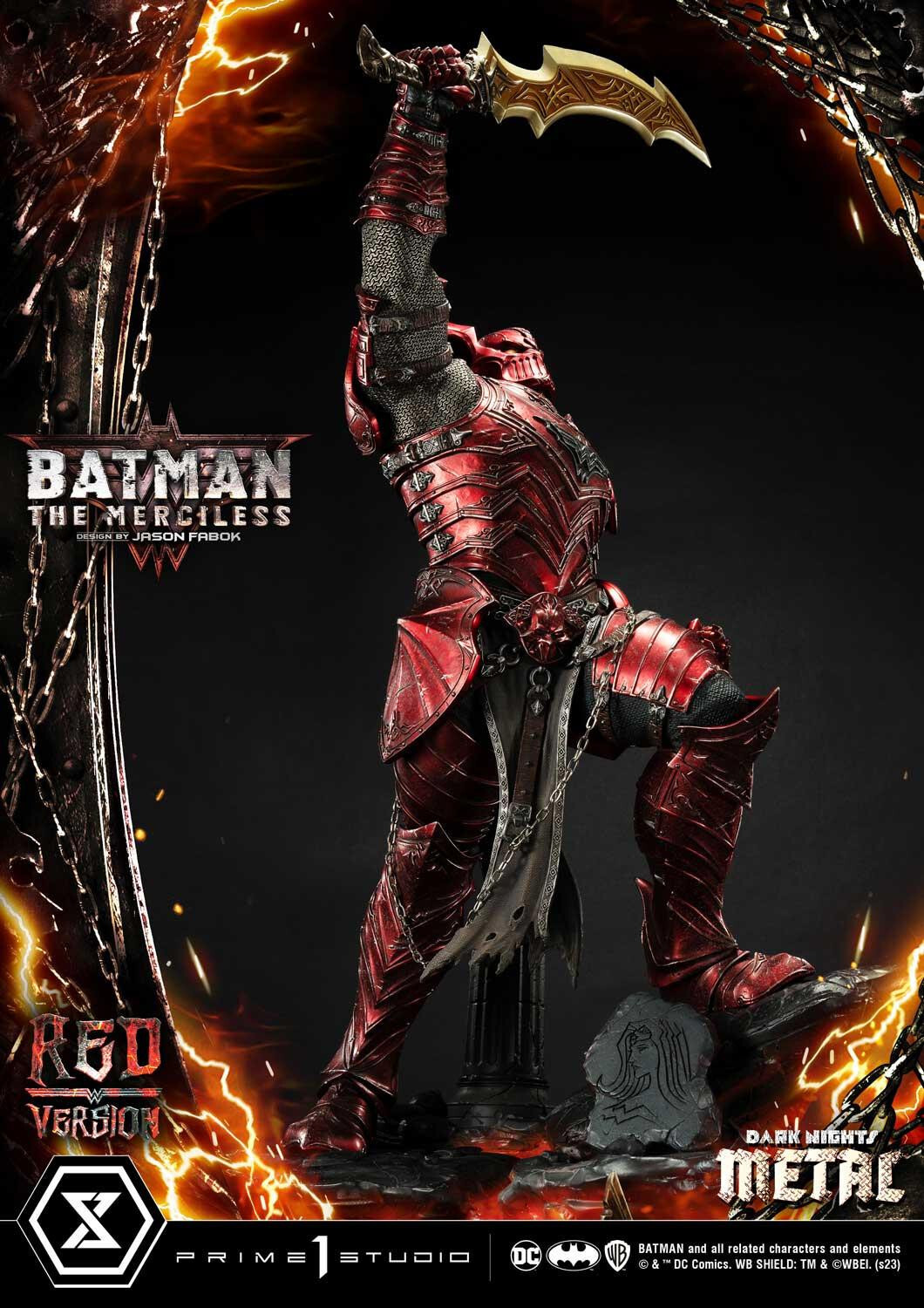 Dark Nights: Metal - Bruce Wayne - The Merciless - Museum Masterline Series  (MMDCMT-04RD) - 1/3 - Red Version (Prime 1 Studio) photo 6