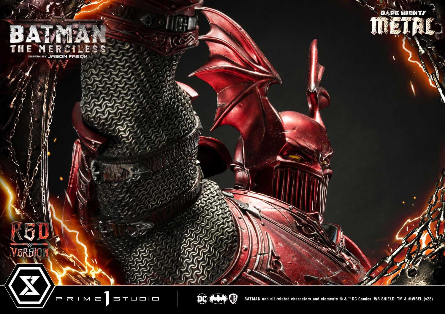 Dark Nights: Metal - Bruce Wayne - The Merciless - Museum Masterline Series  (MMDCMT-04RD) - 1/3 - Red Version (Prime 1 Studio) photo 9