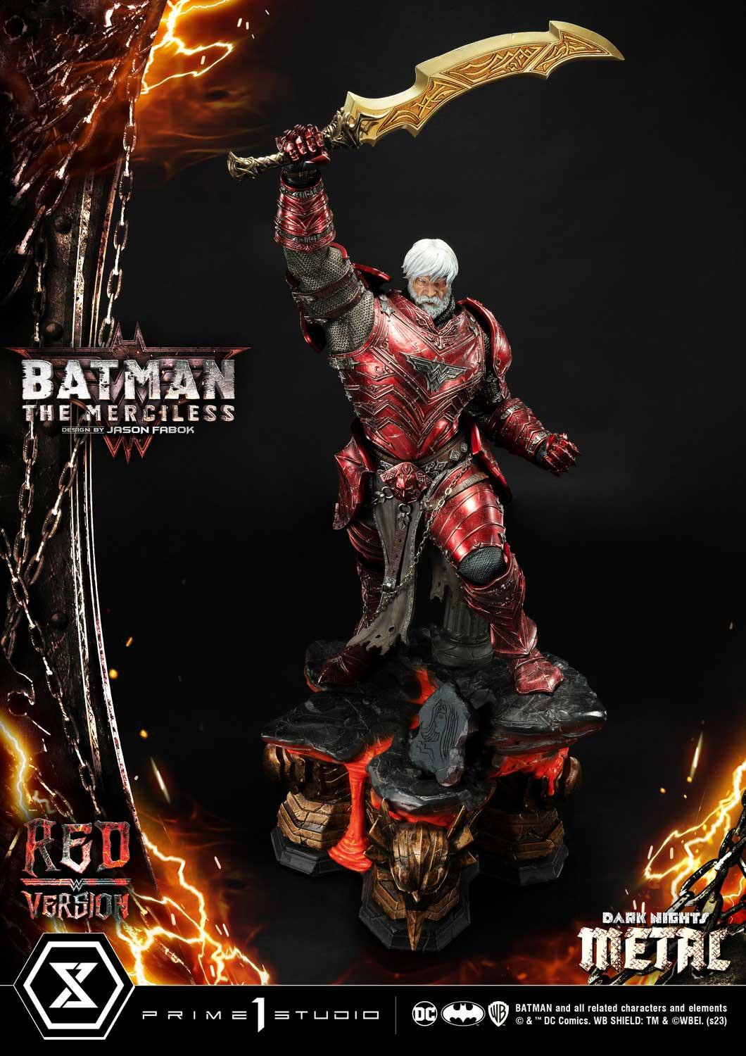 Dark Nights: Metal - Bruce Wayne - The Merciless - Museum Masterline Series  (MMDCMT-04RD) - 1/3 - Red Version (Prime 1 Studio) photo 11