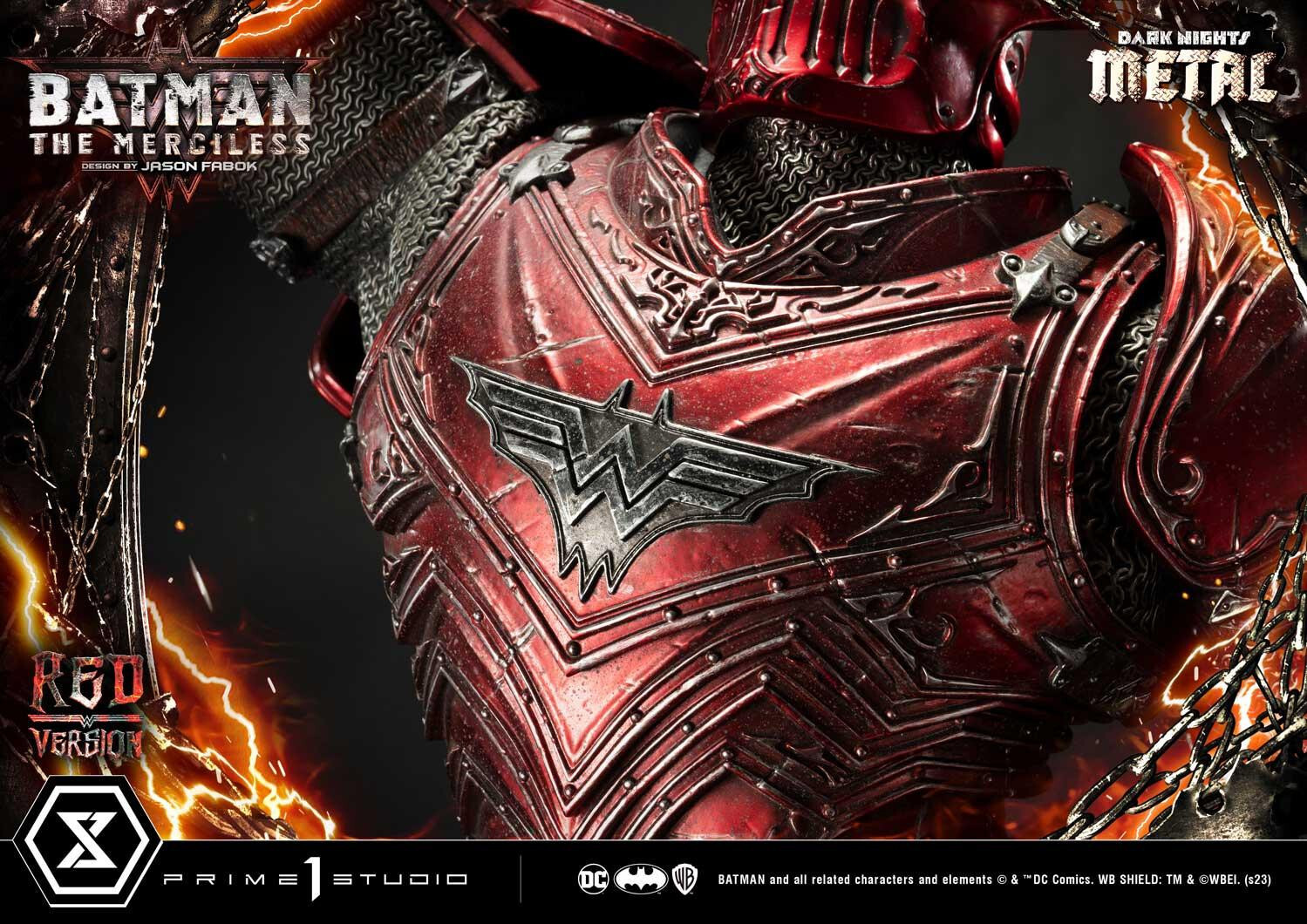 Dark Nights: Metal - Bruce Wayne - The Merciless - Museum Masterline Series  (MMDCMT-04RD) - 1/3 - Red Version (Prime 1 Studio) photo 12