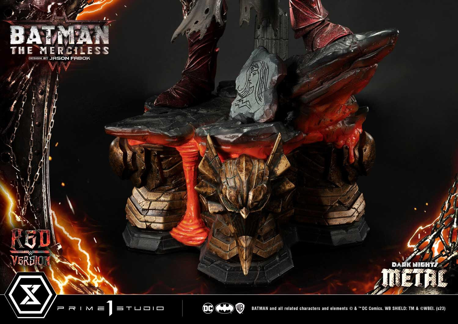 Dark Nights: Metal - Bruce Wayne - The Merciless - Museum Masterline Series  (MMDCMT-04RD) - 1/3 - Red Version (Prime 1 Studio) photo 18
