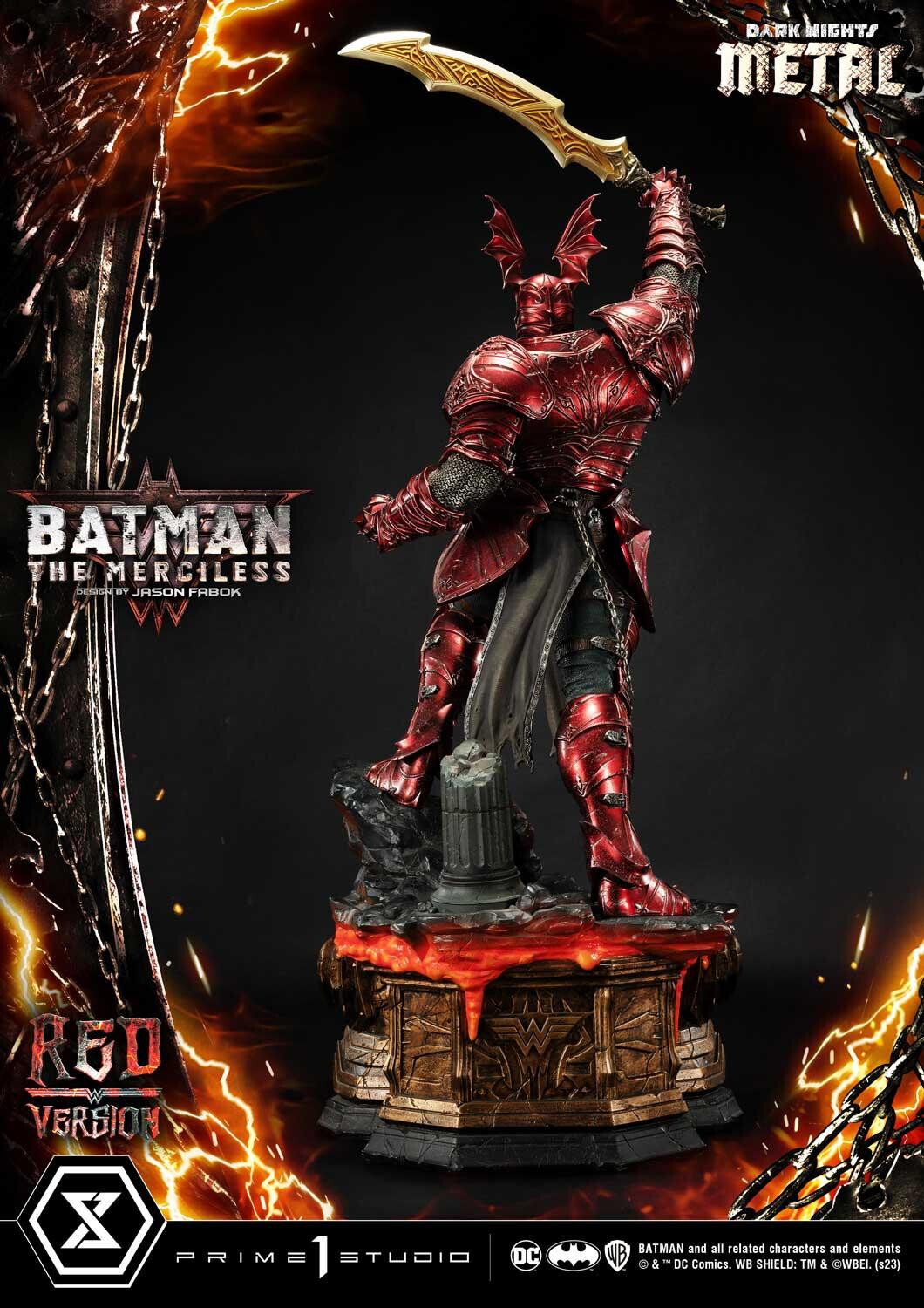 Dark Nights: Metal - Bruce Wayne - The Merciless - Museum Masterline Series  (MMDCMT-04RD) - 1/3 - Red Version (Prime 1 Studio) photo 26