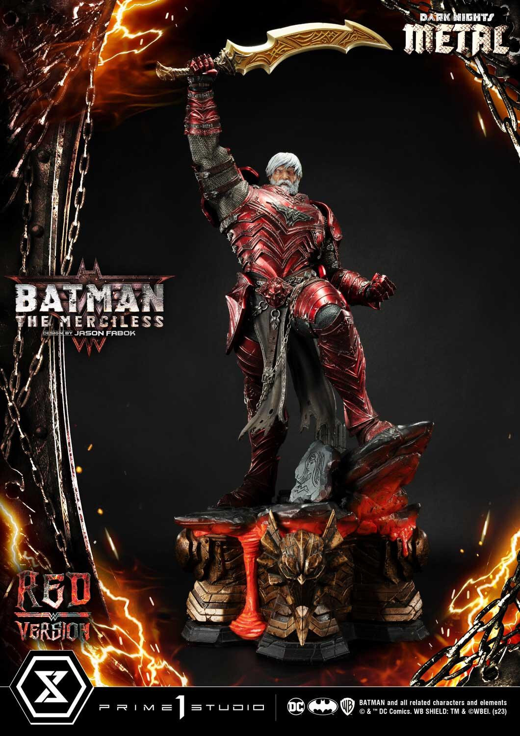 Dark Nights: Metal - Bruce Wayne - The Merciless - Museum Masterline Series  (MMDCMT-04RD) - 1/3 - Red Version (Prime 1 Studio) photo 30