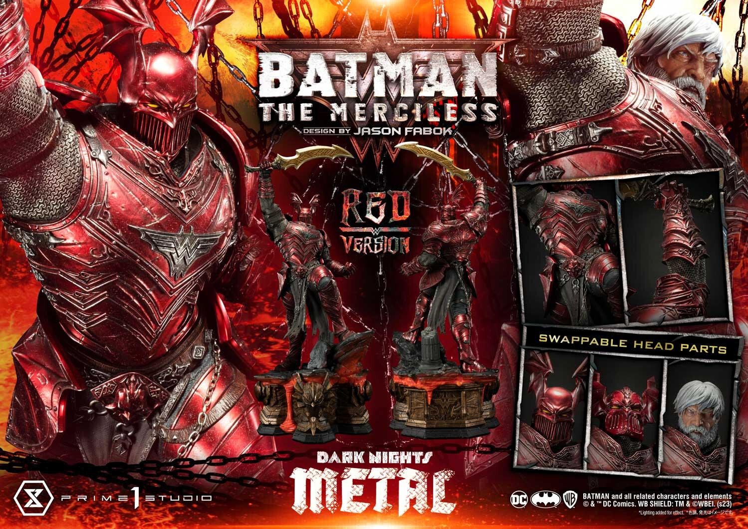 Dark Nights: Metal - Bruce Wayne - The Merciless - Museum Masterline Series  (MMDCMT-04RD) - 1/3 - Red Version (Prime 1 Studio) photo 33