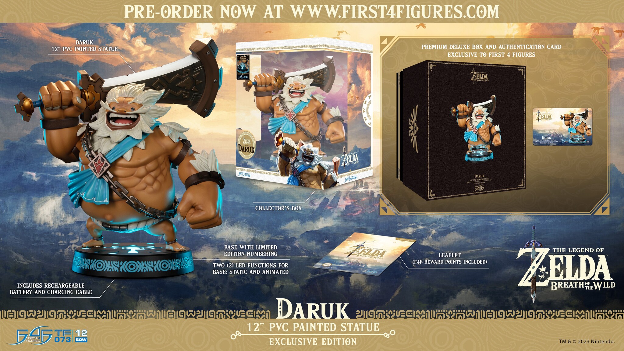 Zelda no Densetsu: Breath of the Wild - Daruk - True Form  (TF073|12BW) - Collector's Edition (First 4 Figures) photo 15