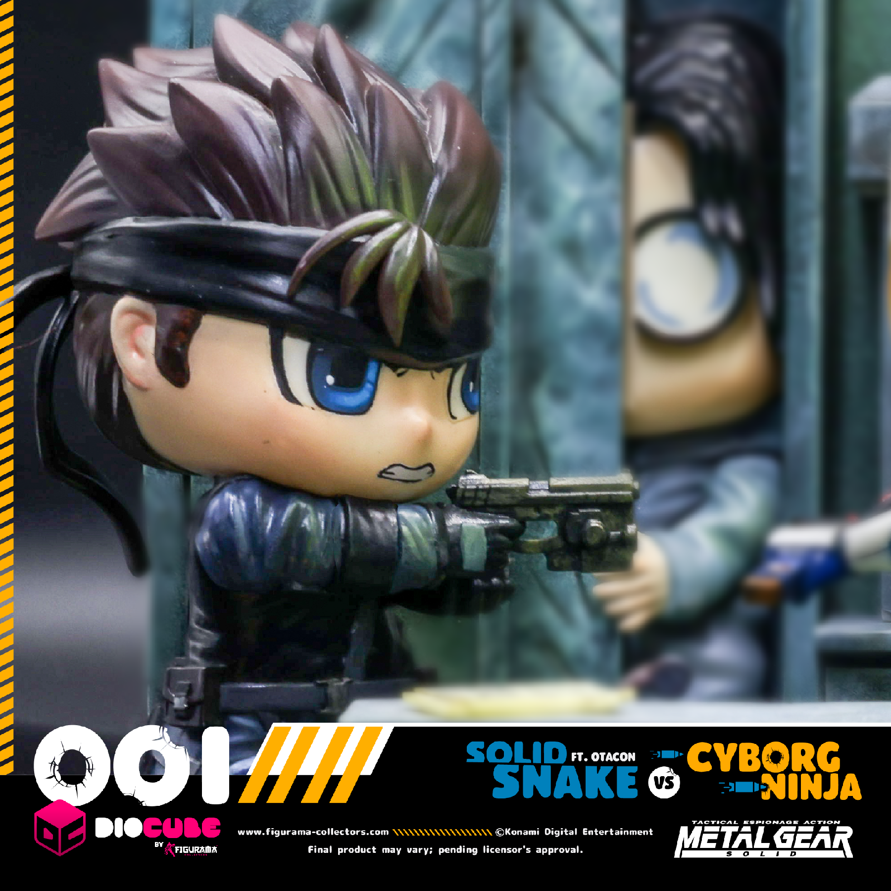 Metal Gear Solid - Cyborg Ninja - Hal Emmerich - Solid Snake - DioCube  (#001) (Figurama Collectors) photo 3