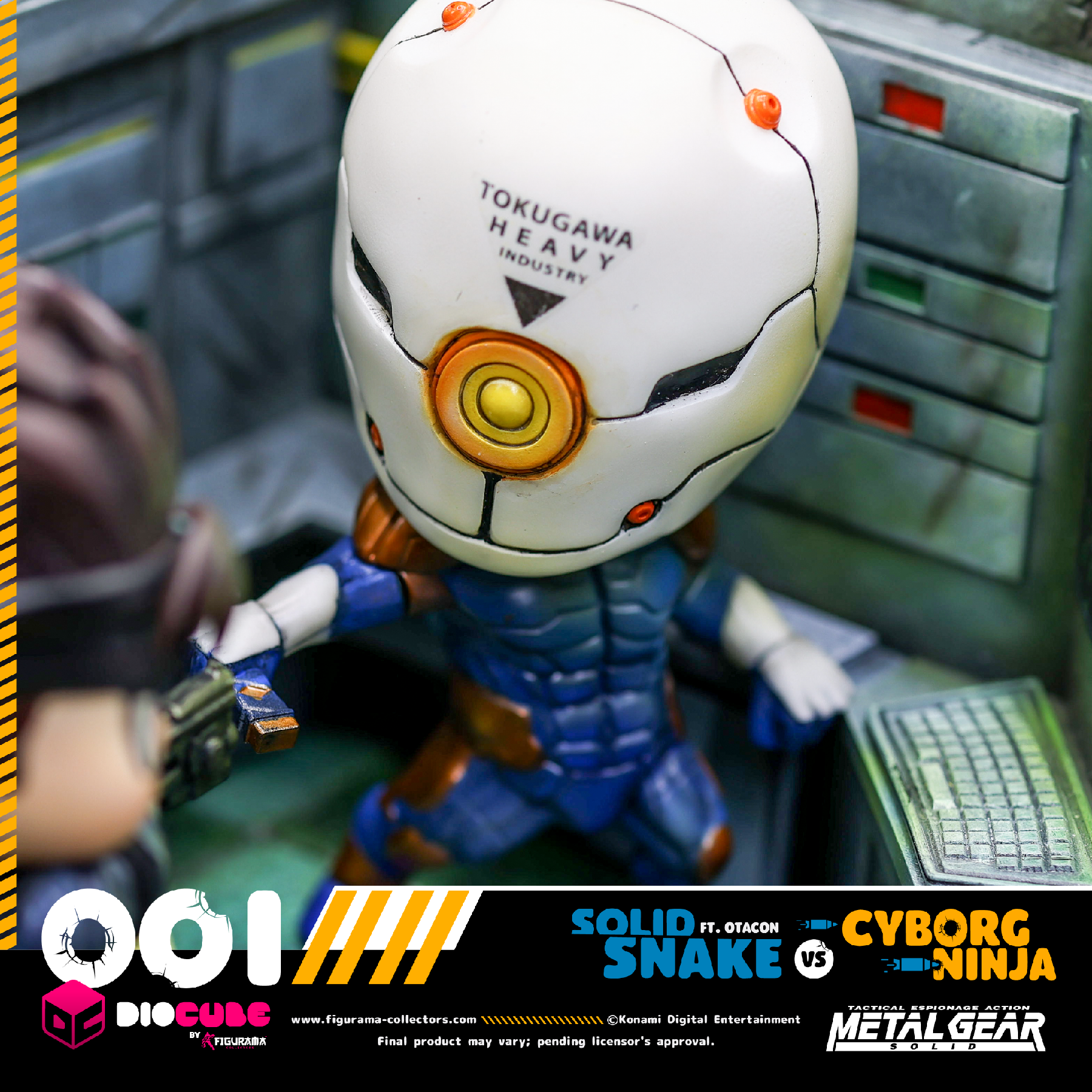 Metal Gear Solid - Cyborg Ninja - Hal Emmerich - Solid Snake - DioCube  (#001) (Figurama Collectors) photo 4