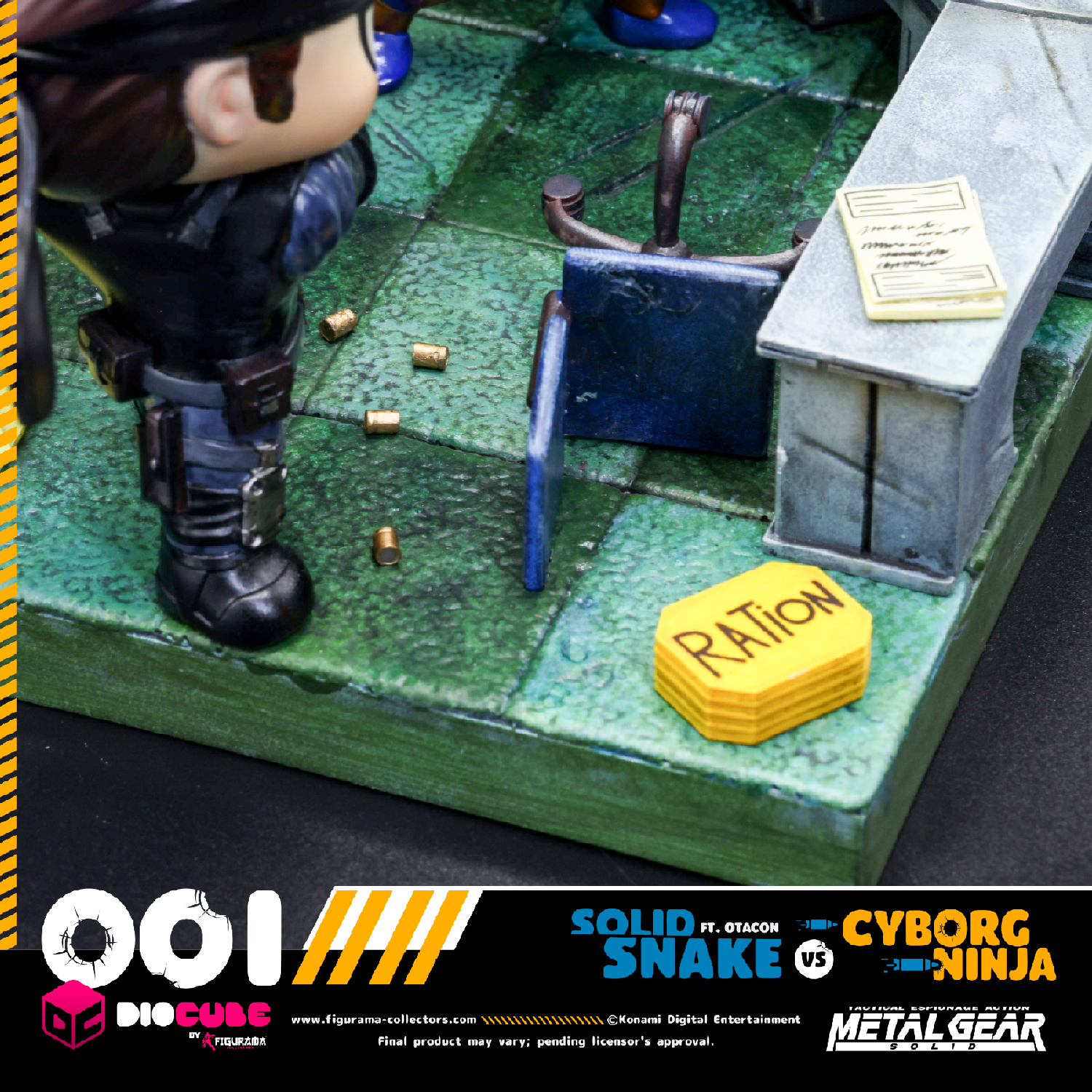 Metal Gear Solid - Cyborg Ninja - Hal Emmerich - Solid Snake - DioCube  (#001) (Figurama Collectors) photo 5