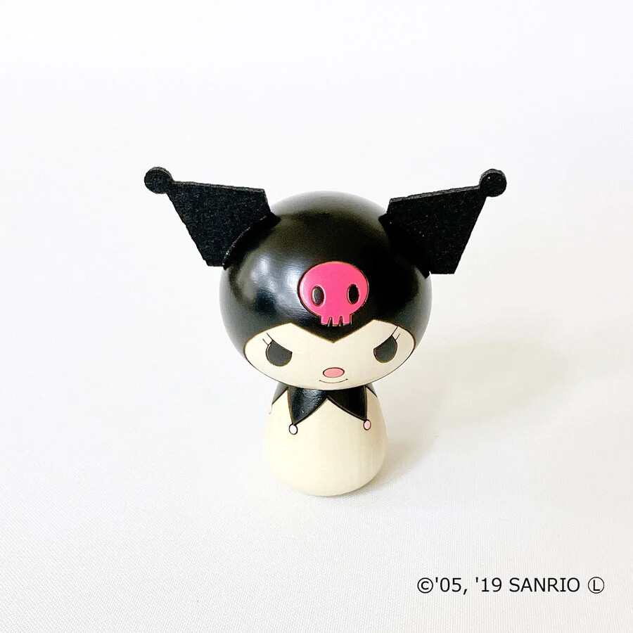 Sanrio Characters - Kuromi - Kokeshi Doll (Usaburo Kokeshi) photo 3