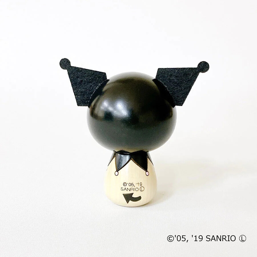 Sanrio Characters - Kuromi - Kokeshi Doll (Usaburo Kokeshi) photo 5