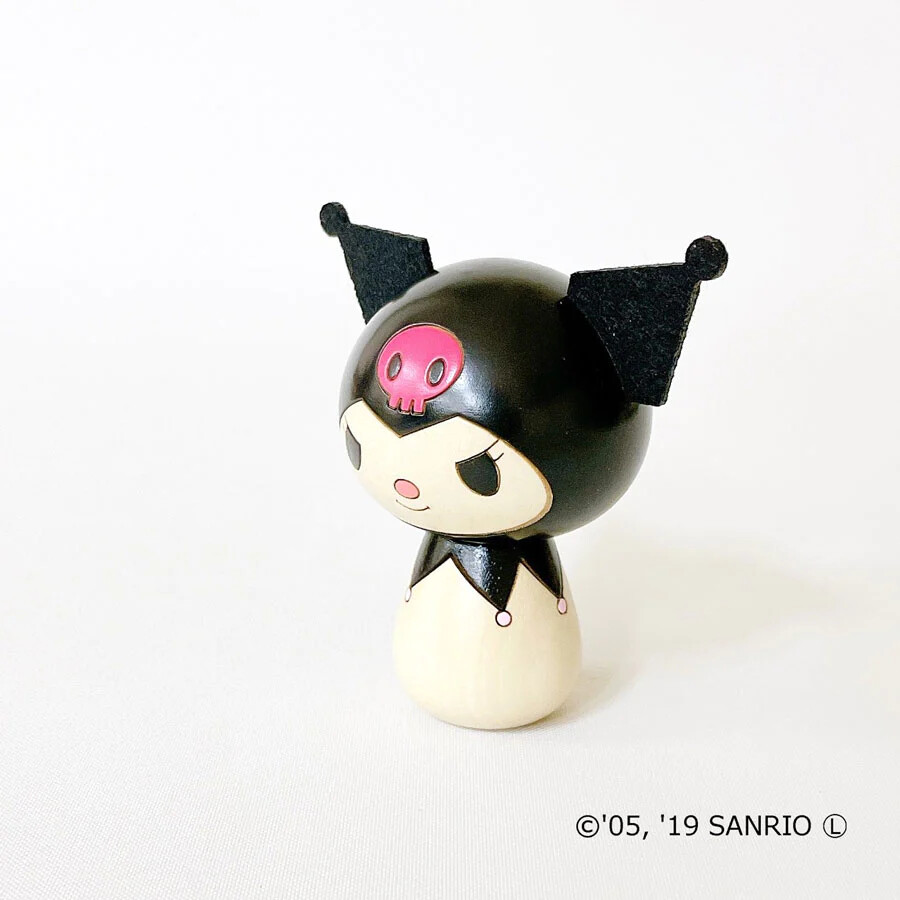 Sanrio Characters - Kuromi - Kokeshi Doll (Usaburo Kokeshi) photo 6