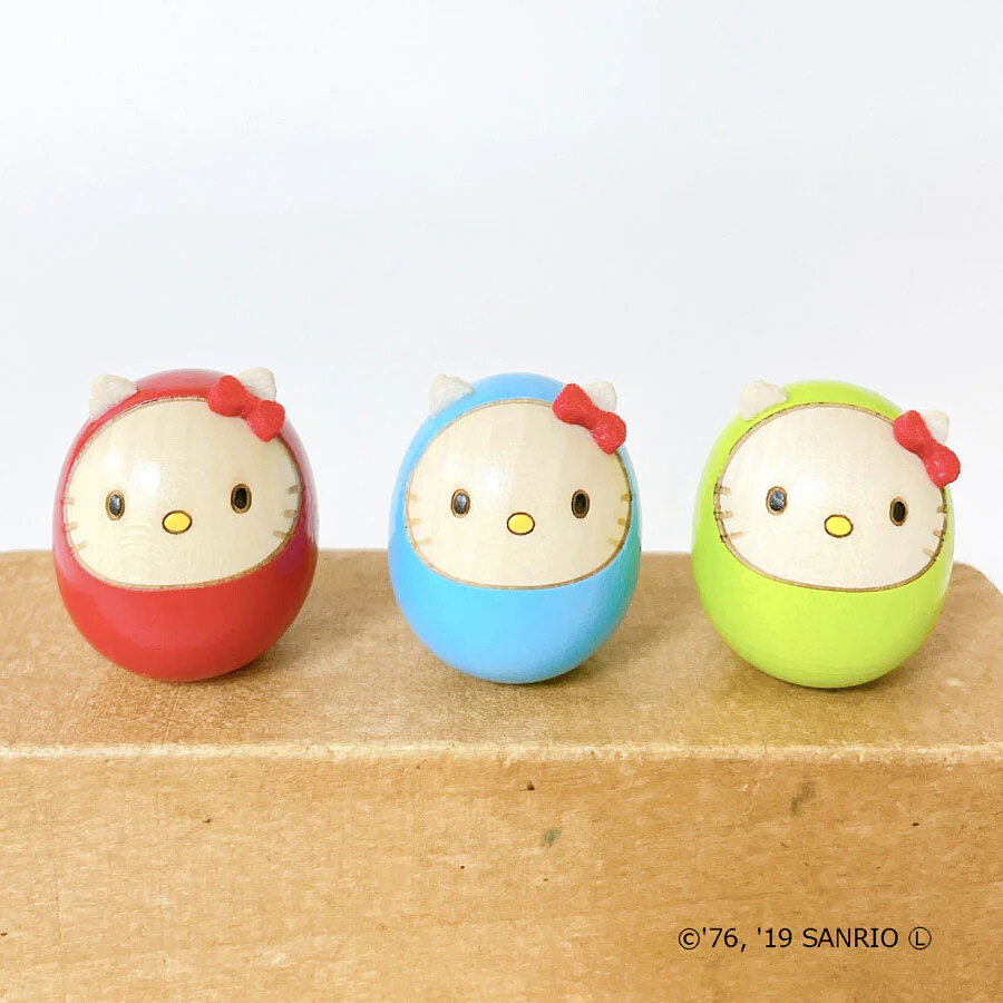 Sanrio Characters - Hello Kitty - Daruma - Red (Usaburo Kokeshi) photo 2